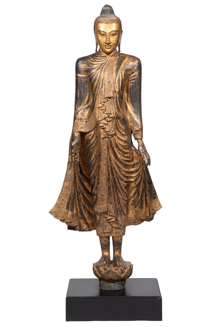 Life Size Standing Buddha, Mandalay style, Burma, c. 1885 (1 of 6)