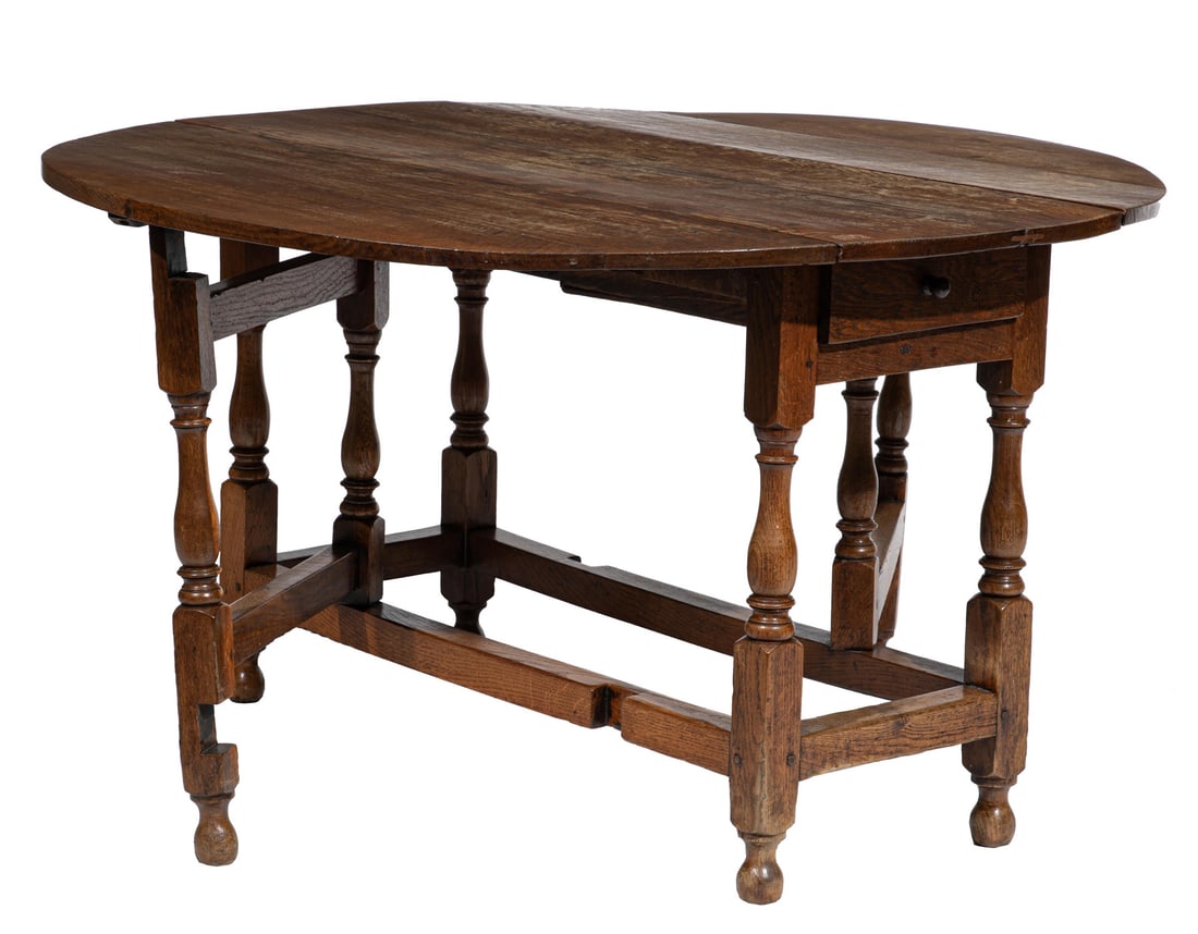 William and Mary Oak Gate-Leg Table (1 of 3)