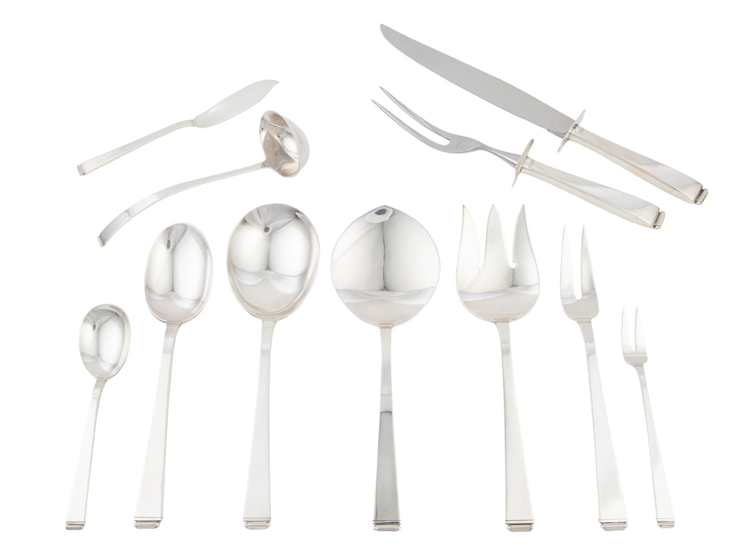 Gorham "Perspective" Pattern Sterling Silver Flatware Service - 3