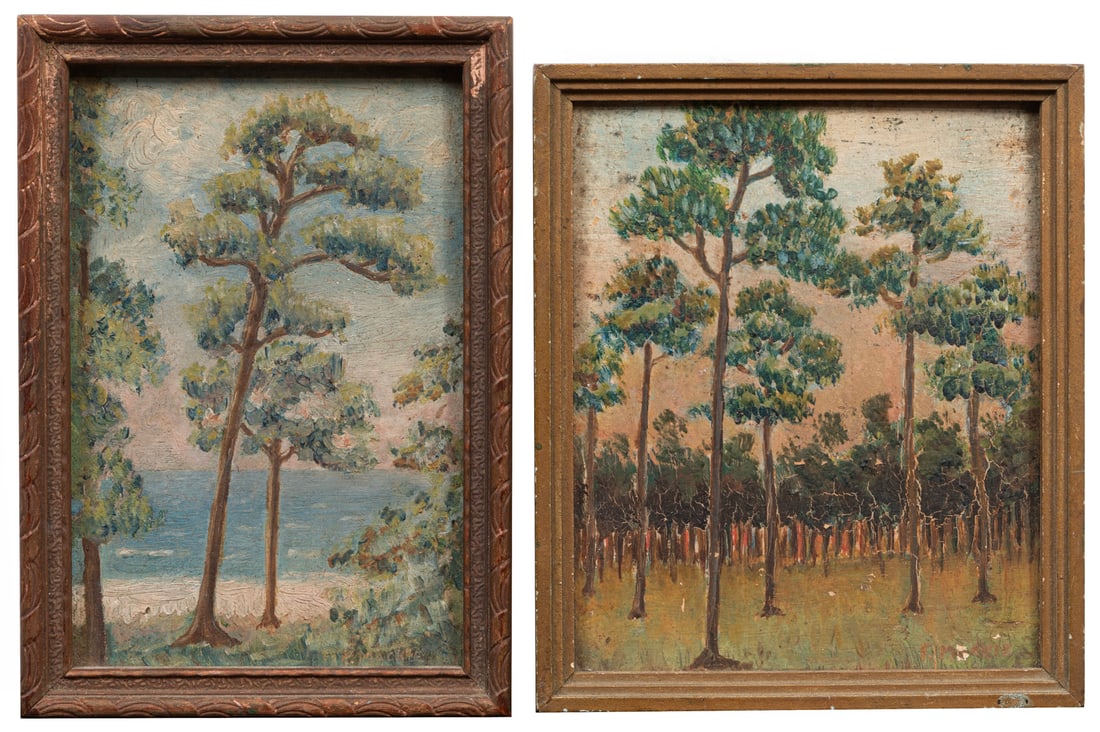 Julia Fay Mackie Swanson, American/Louisiana 1910-1996, active Newcomb College, 1929-1932, "Gulf (1 of 4)