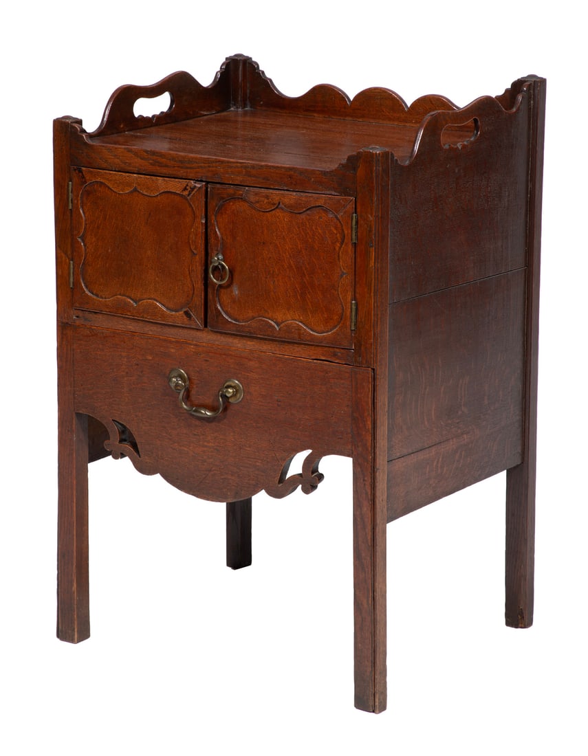 Georgian Carved Walnut Commode (1 of 3)