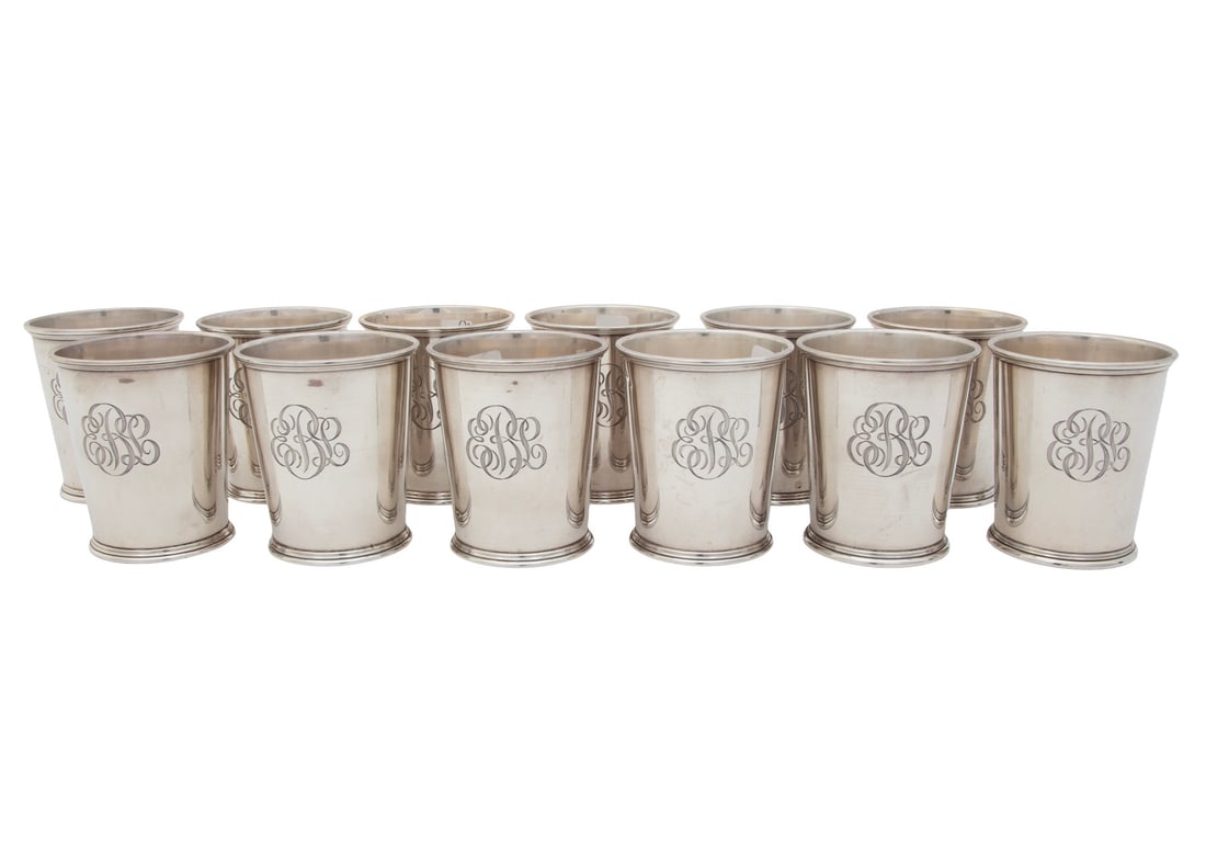 Set of Twelve S. Kirk & Son Sterling Silver Julep Cups (1 of 4)