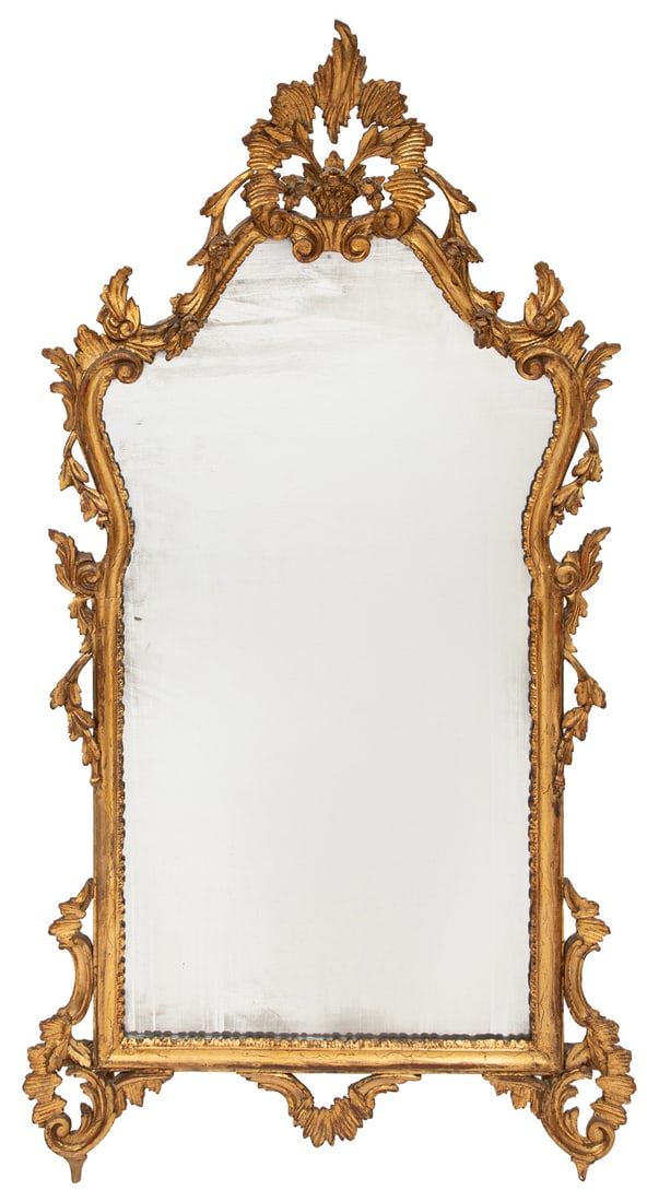 Louis XV-Style Giltwood Mirror (1 of 1)