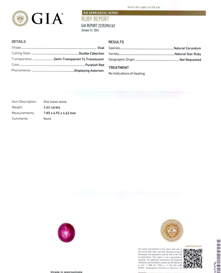 Platinum, Star Ruby and Diamond Ring - 5