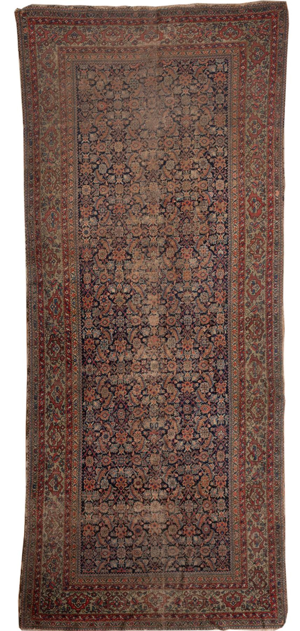 Antique Persian Carpet: Antique Persian Carpet floral design 6 ft. 2 in. x 15 ft. 4 in.