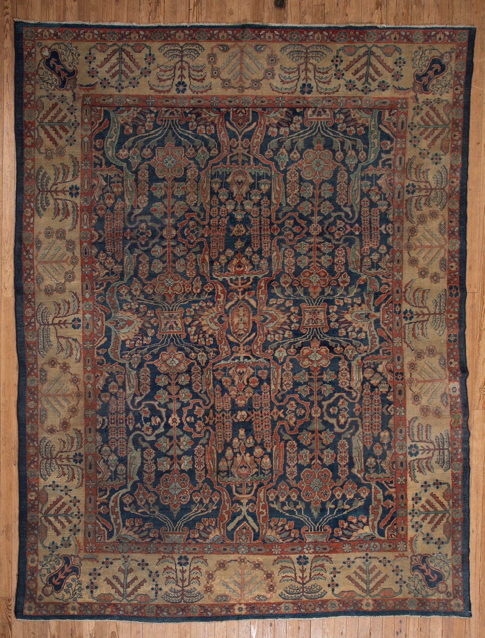 Antique Persian Sultanabad Carpet: Antique Persian Sultanabad Carpet 10 ft. 1 in. x 13 ft. 6 in.