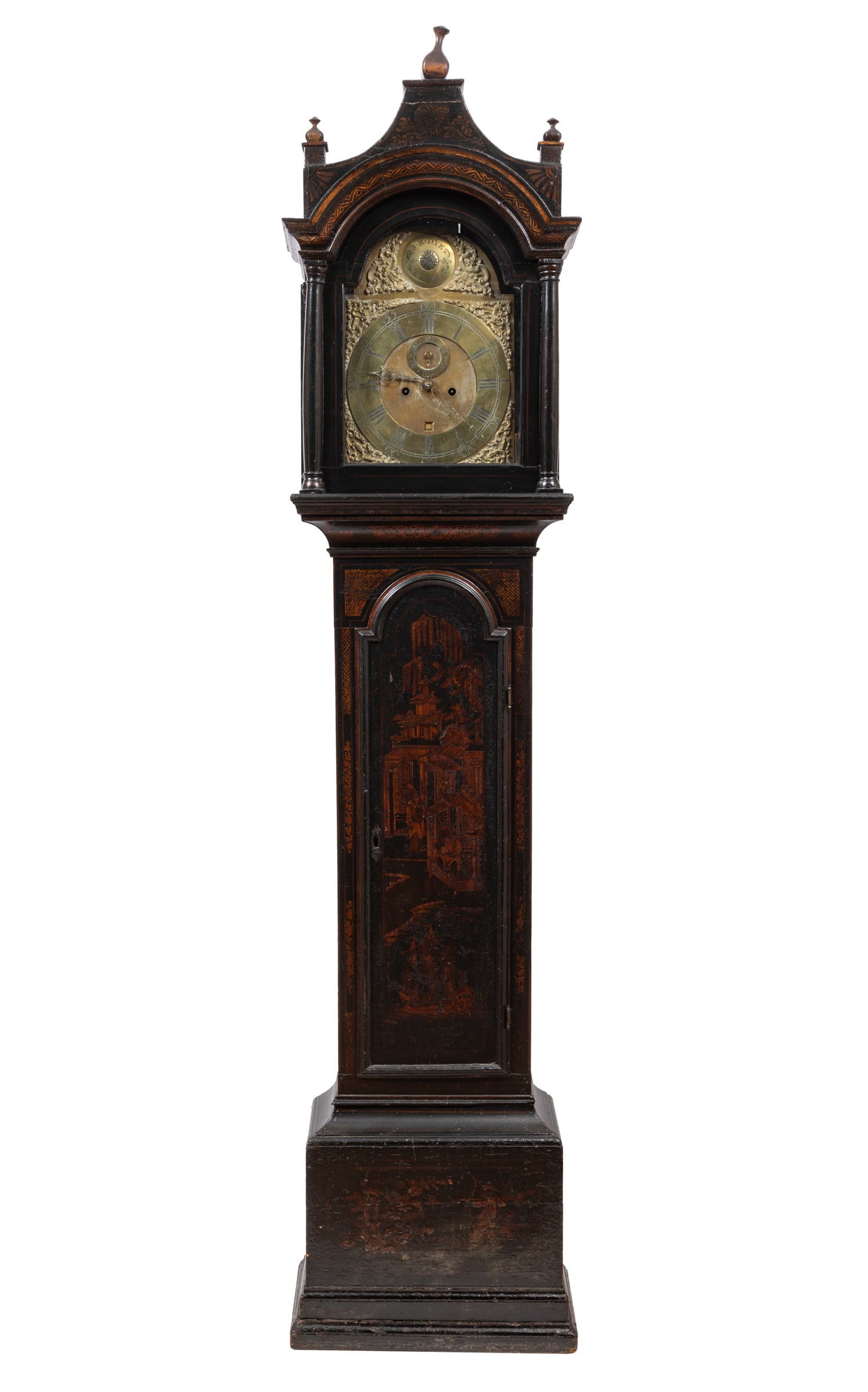 George III Chinoiserie Tall Case Clock (1 of 5)