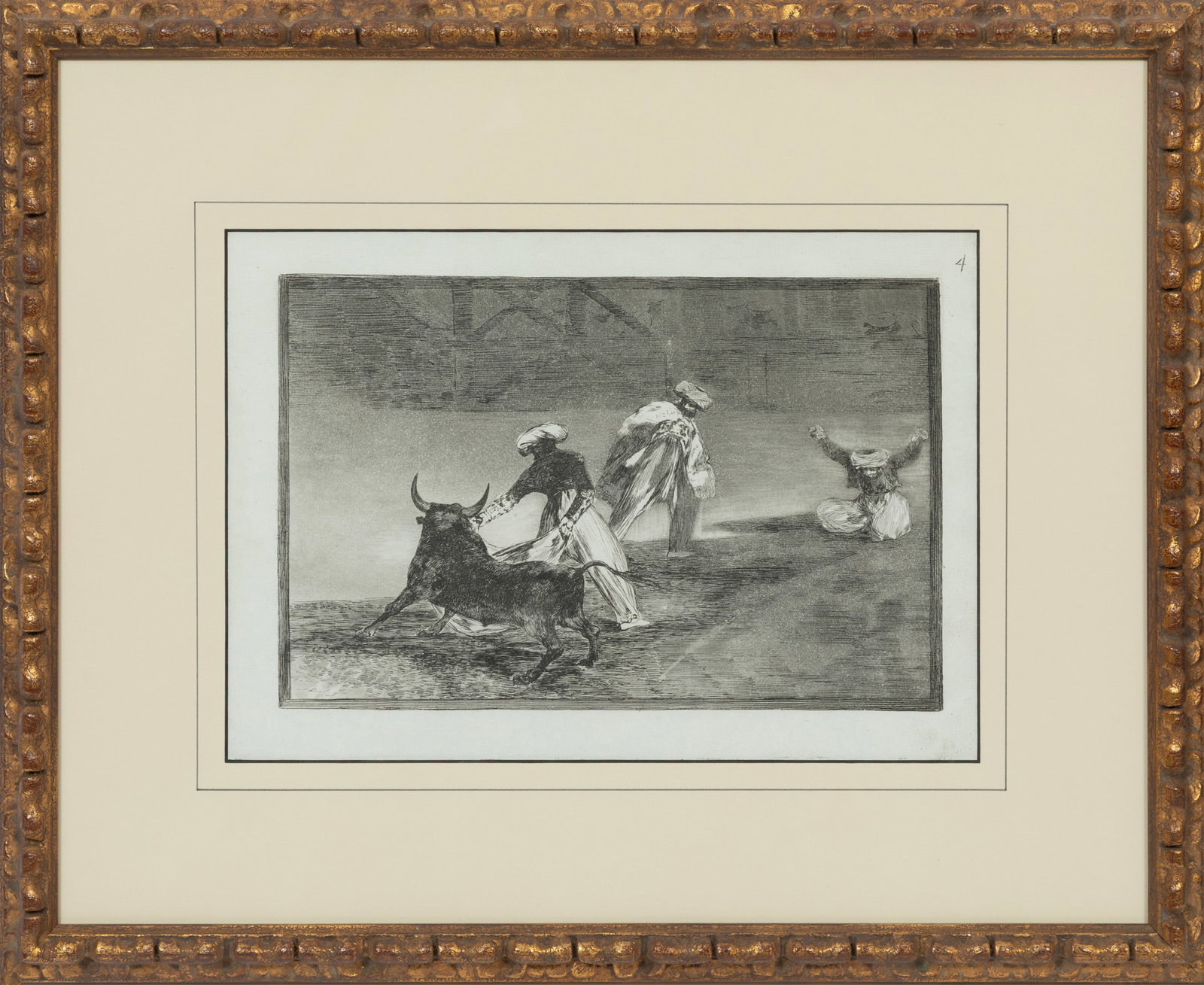 Francisco Jose de Goya y Lucientes, Spanish 1746-1828, "Comienzan los Moros a Capear los toros en (1 of 6)