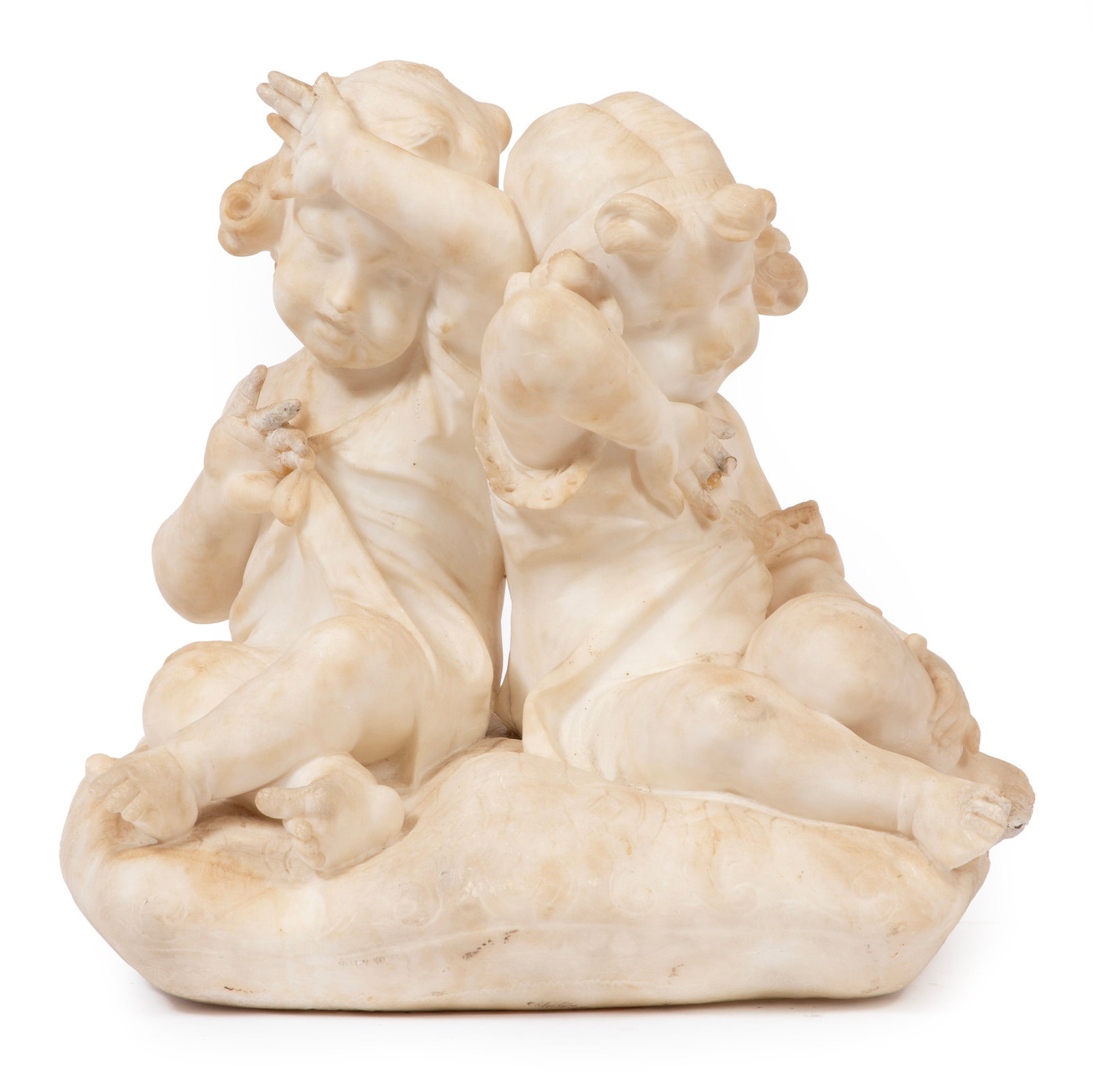 Italian Carrara Marble Figural Group (1 of 5)