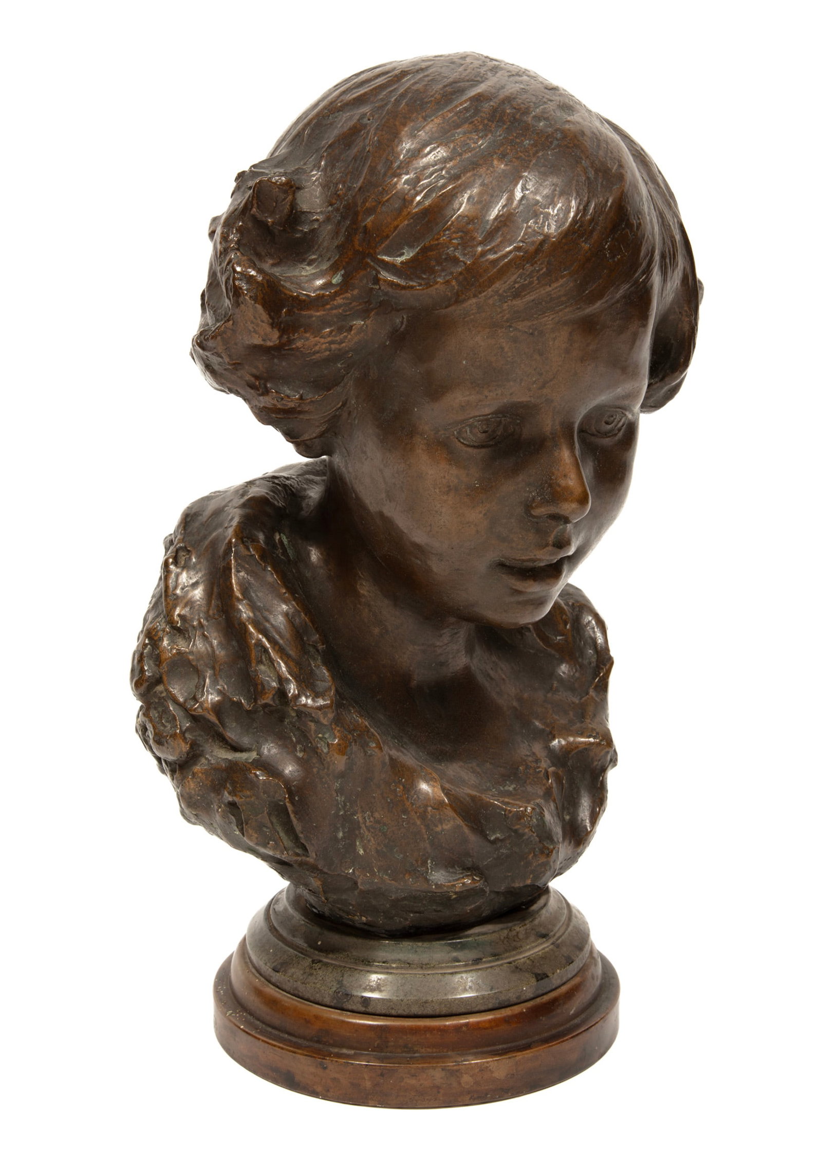 Bronze Bust of a Young Girl (1 of 6)