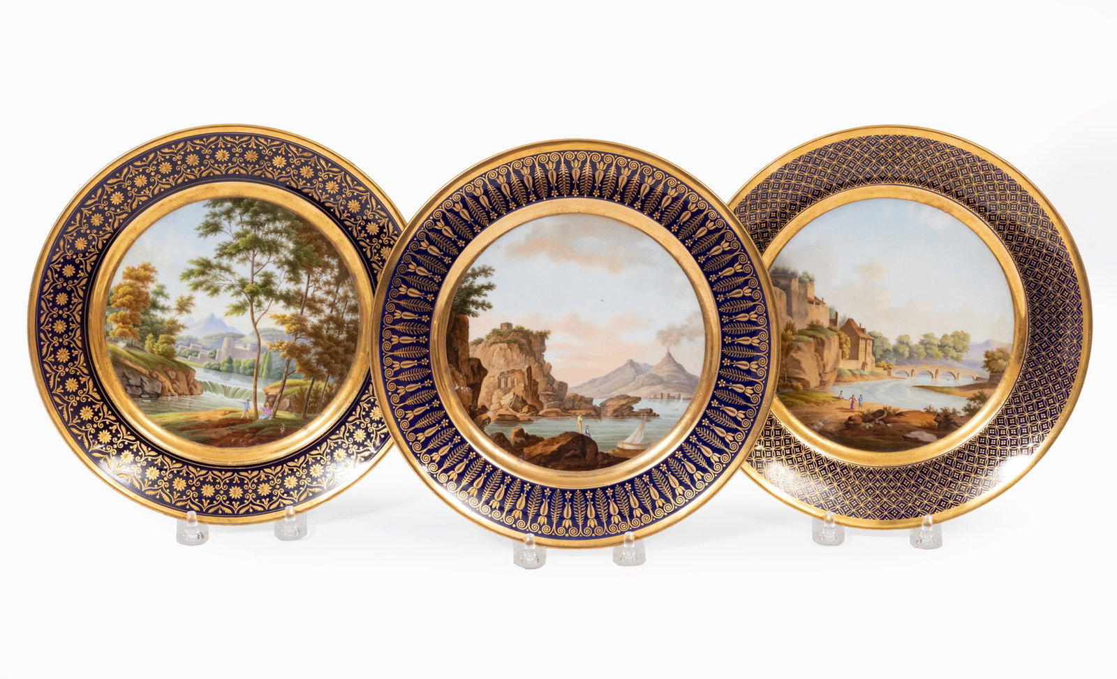 Six Honore Paris Porcelain Cabinet Plates (1 of 11)