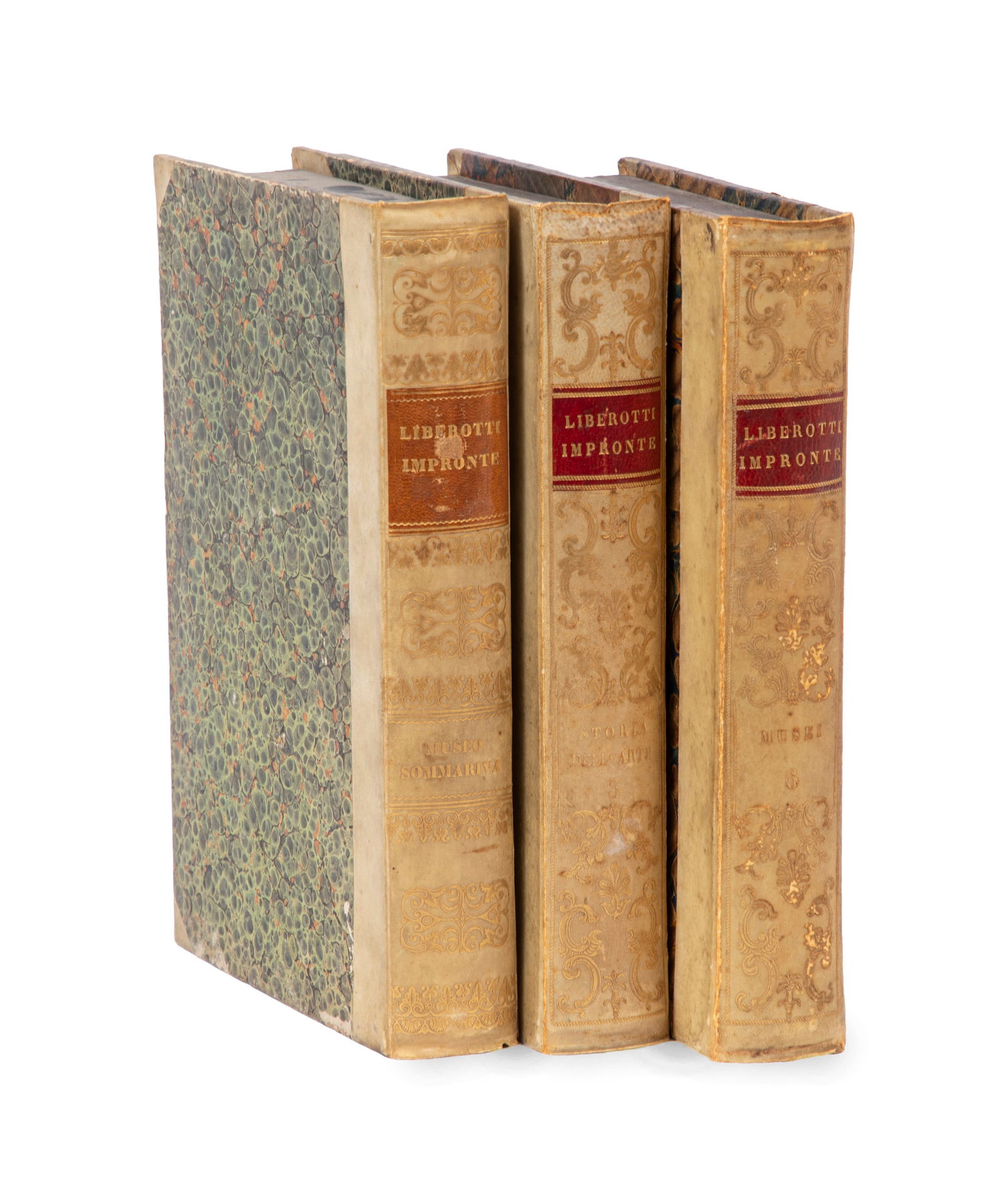 Grand Tour Plaster Intaglios: Grand Tour Plaster Intaglios 19th c., 54 intaglios, presented in original book-form boxes, 10 in. x 6 1/2 in.