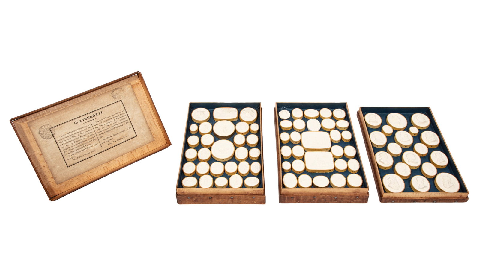 Set of Italian Grand Tour Plaster Intaglios (1 of 6)