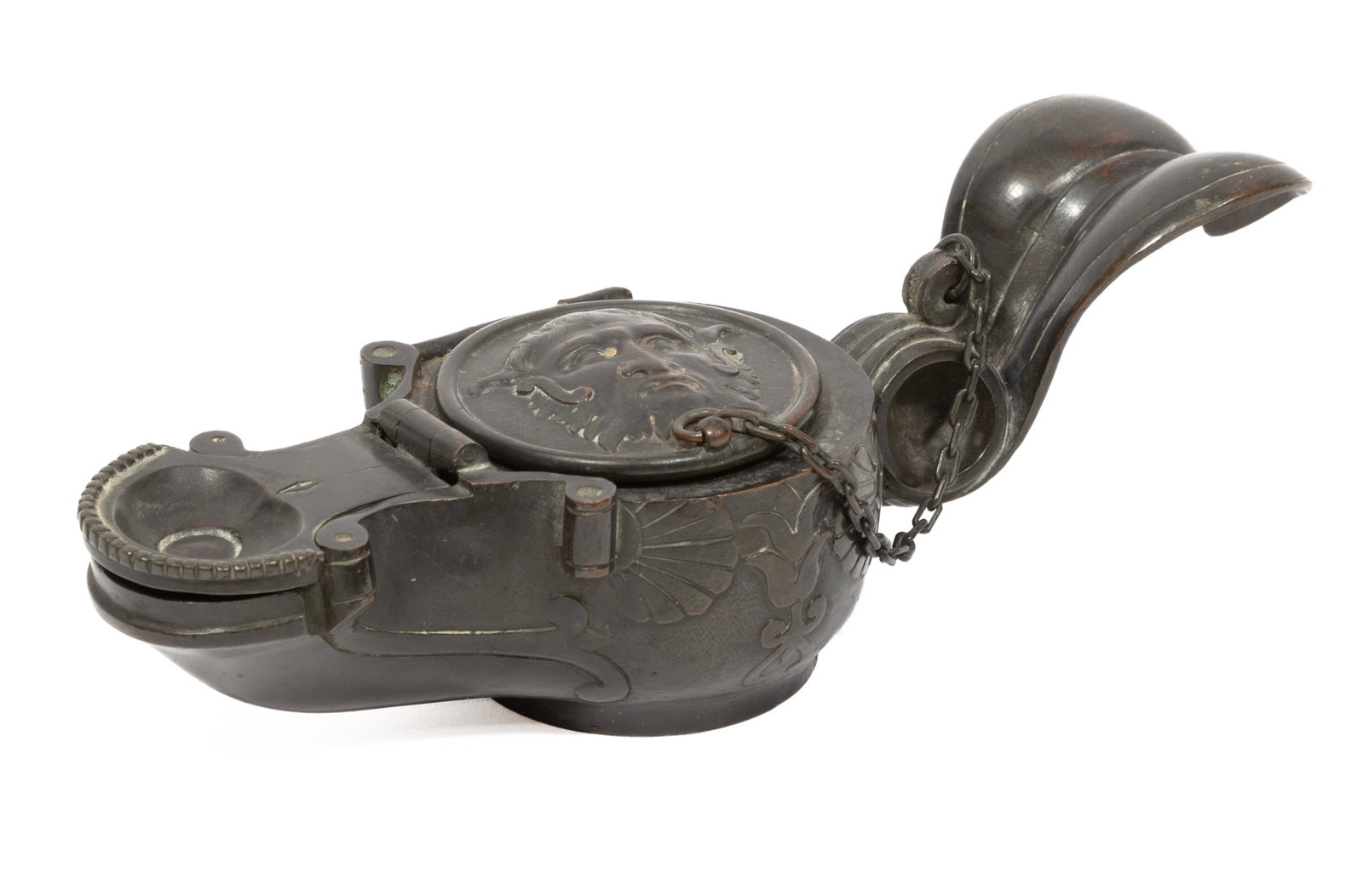 Grand Tour Patinated Bronze Lamp (1 of 5)