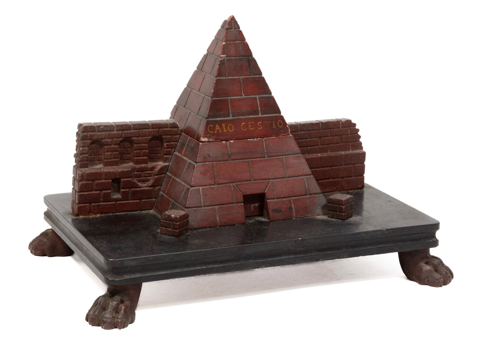 Grand Tour Red Sienna and Black Marble Desk Box (1 of 5)