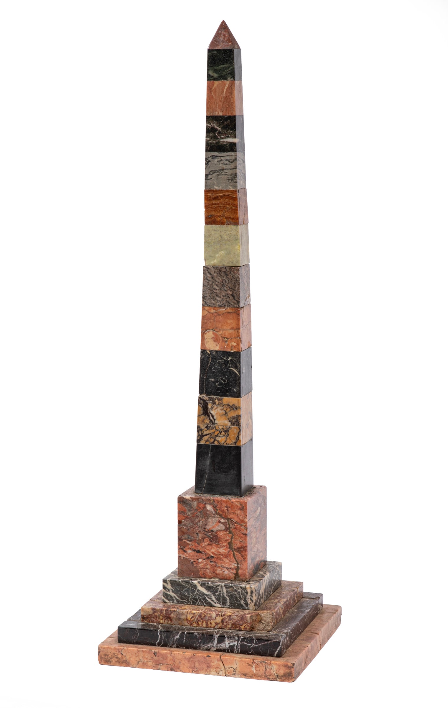 Grand Tour Specimen Marble Obelisk (1 of 3)