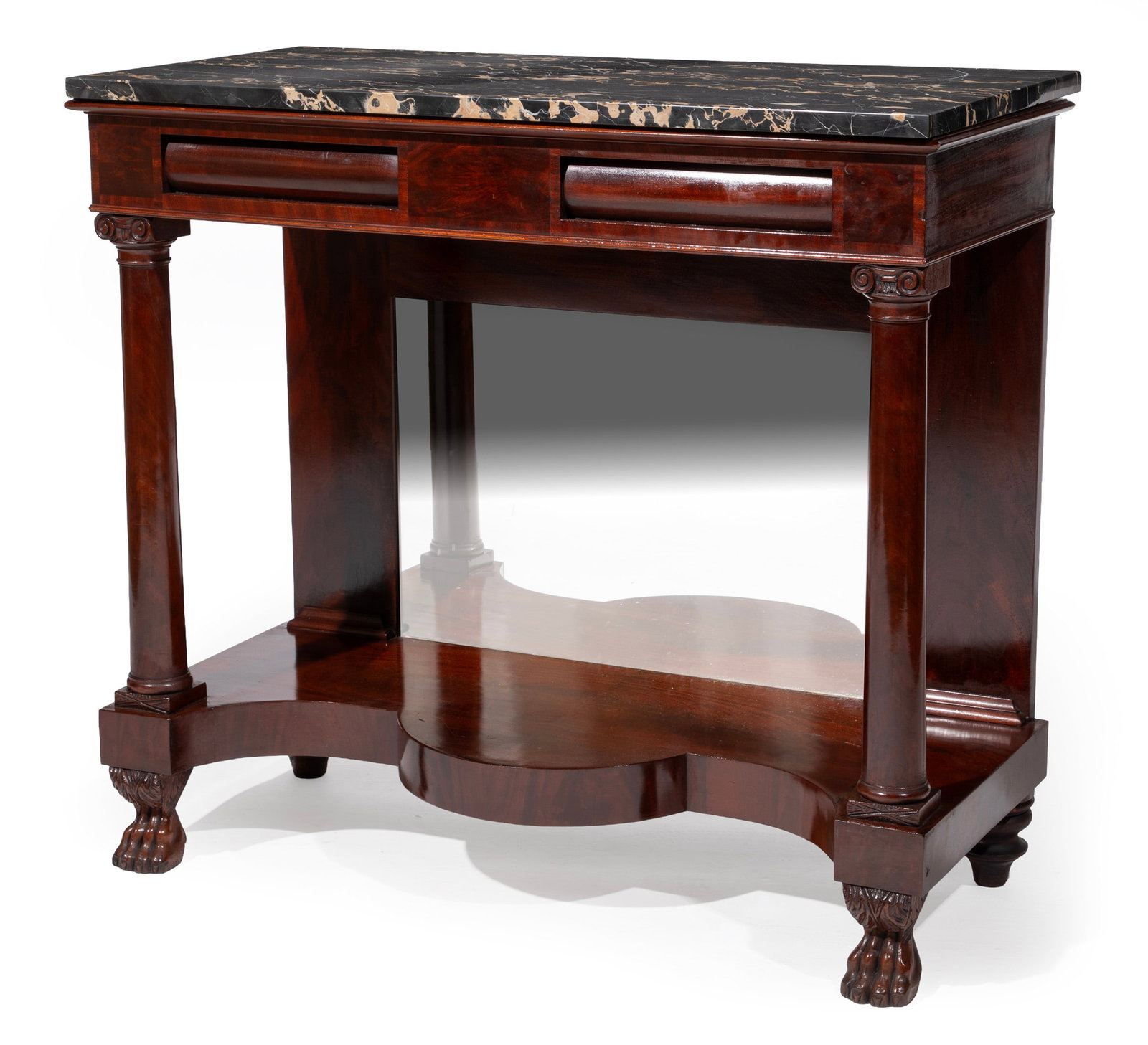 American Classical Carved Mahogany Pier Table (1 of 3)