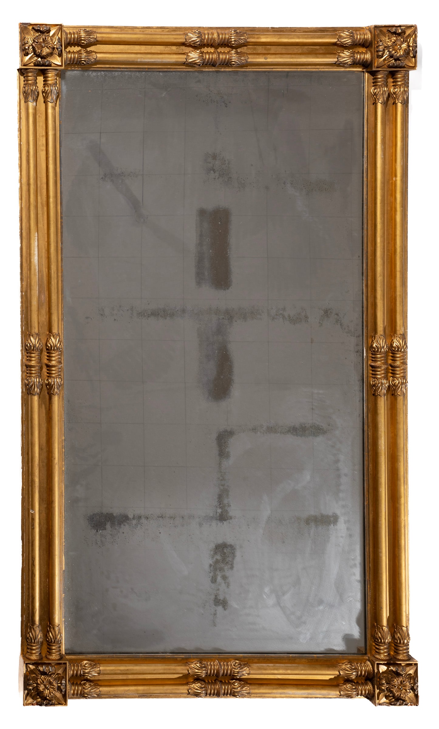 Monumental American Classical Giltwood Pier Mirror (1 of 1)