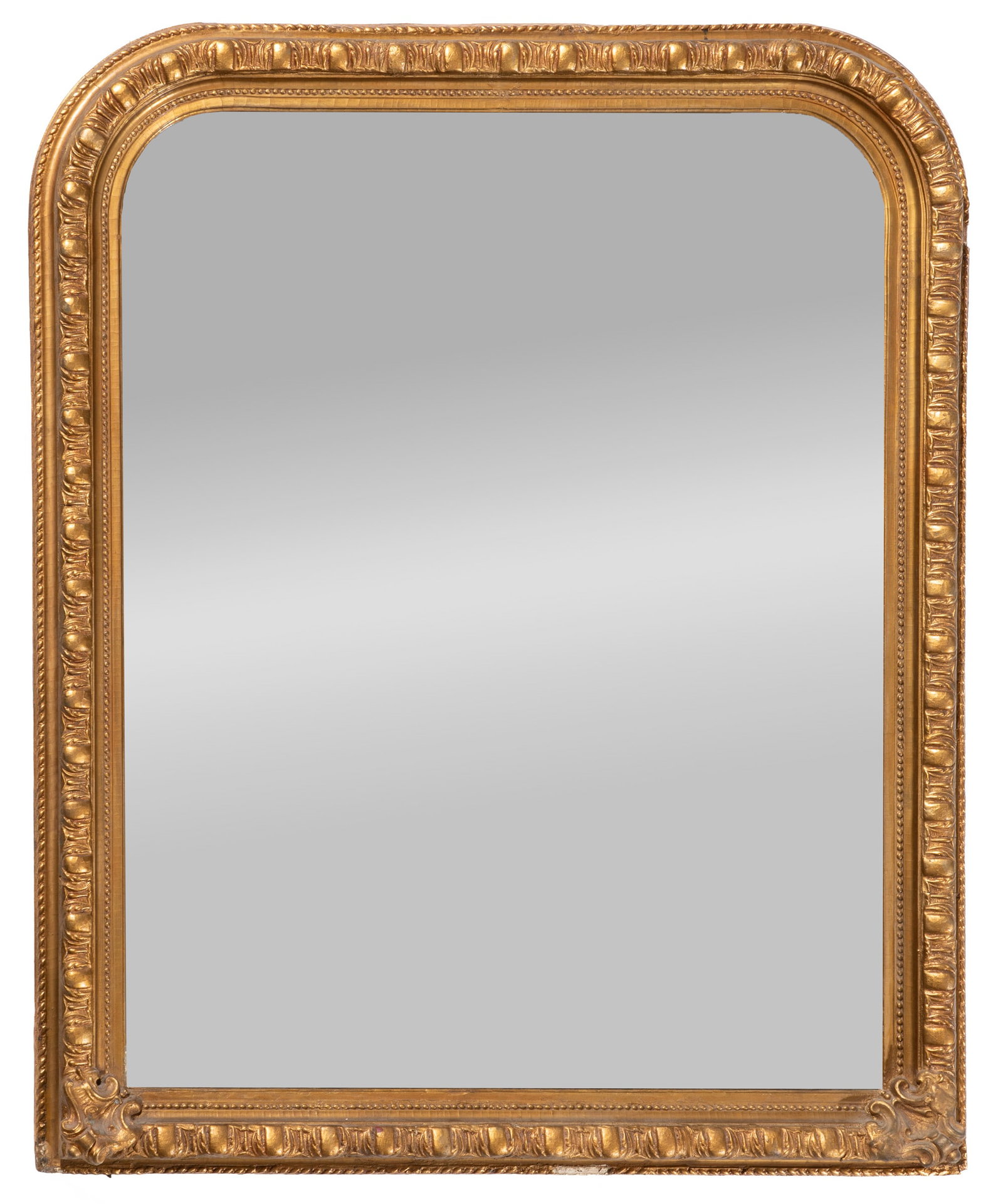 Louis Philippe Giltwood Mirror: Louis Philippe Giltwood Mirror Provenance: Collection of Cynthia A. Samuel, New Orleans, LA. 51 1/2 x 41 1/2 in. (130.8 x 105.4 cm.)