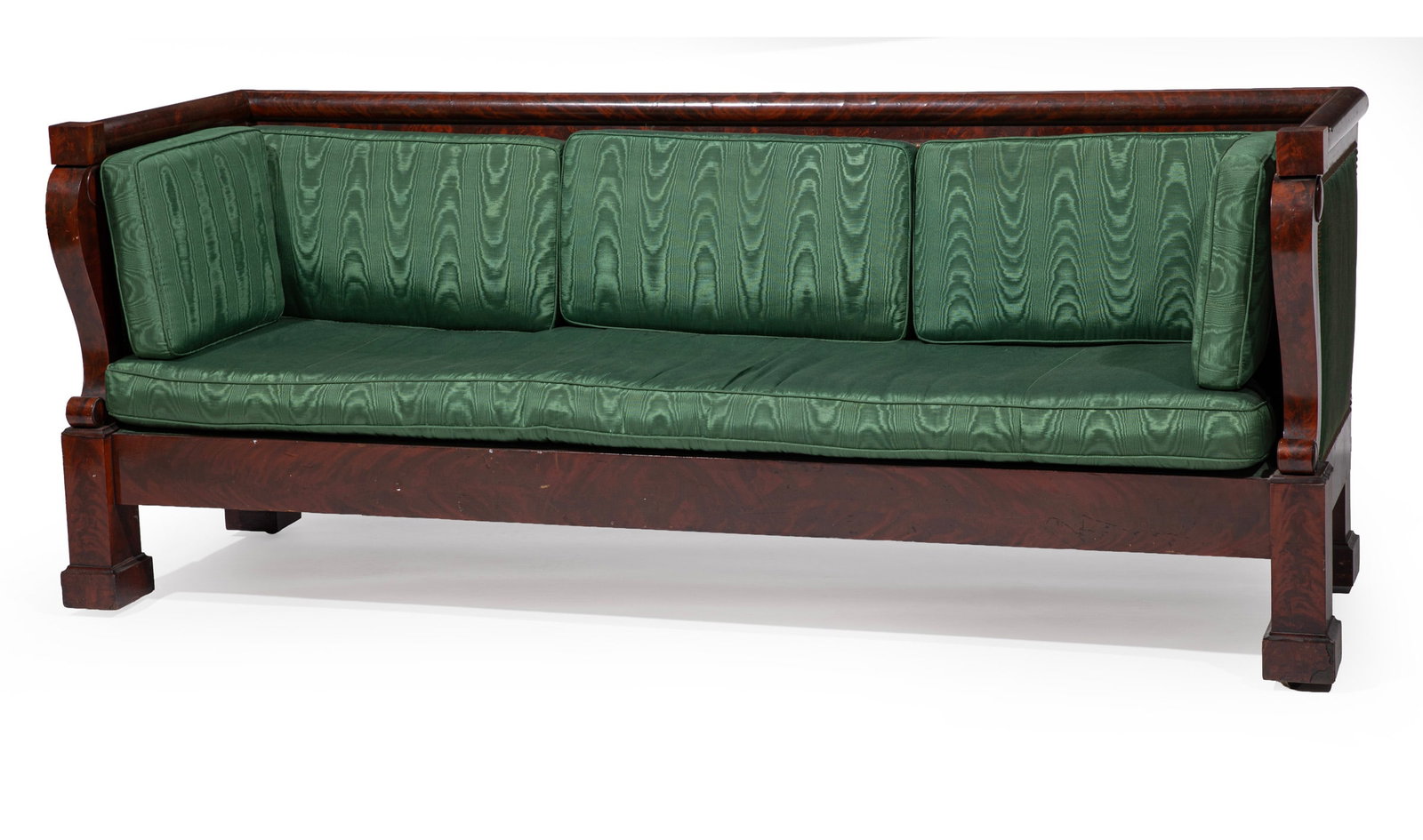 American Classical Mahogany Box Sofa (1 of 4)