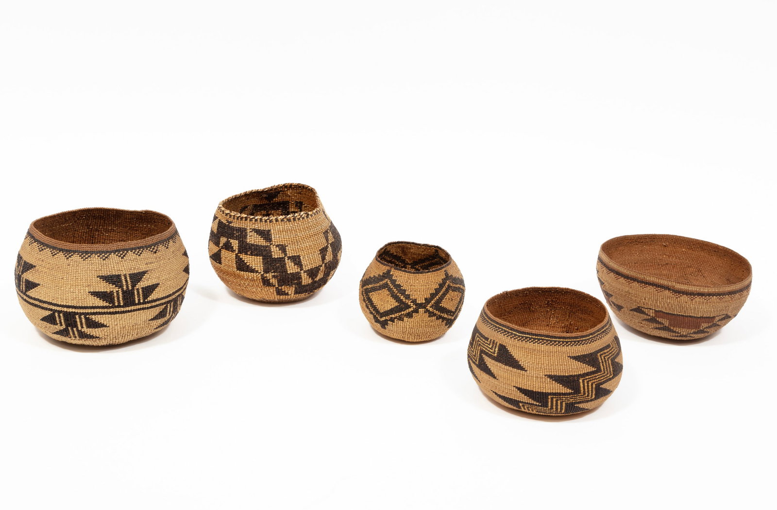 Five Klamath Baskets (1 of 3)