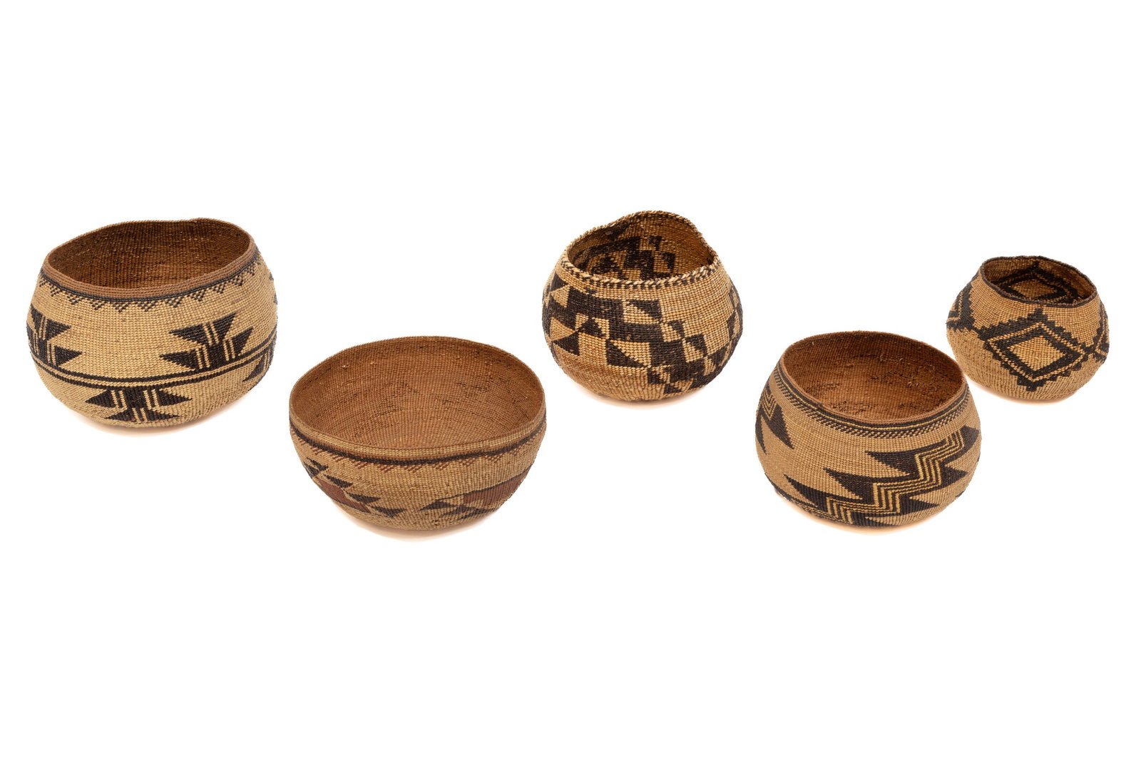 Five Klamath Baskets - 3