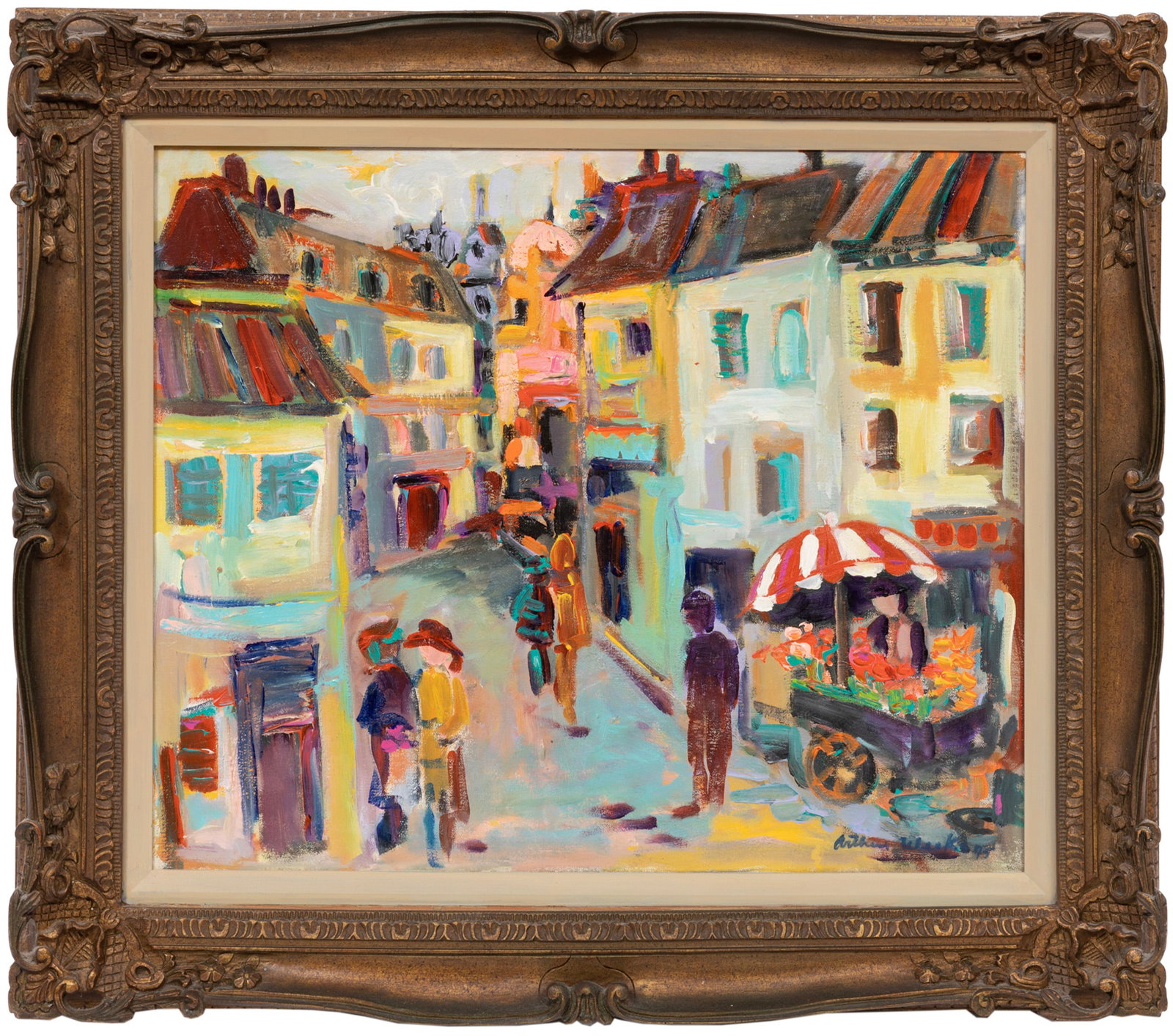 Arthur Weeks, American/Alabama 1930-1988, ?Impression: Paris?, oil on canvas (1 of 3)