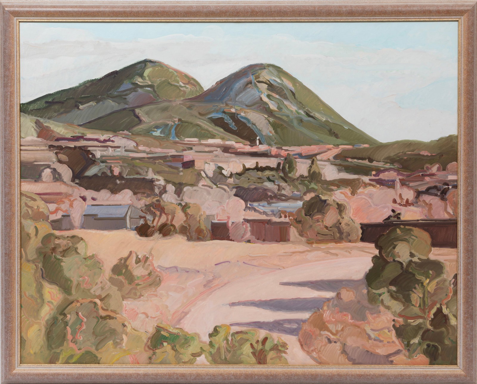 Peter Ruta, German/American 1918-2016, "Mt. Sol & Mt. Luna, Santa Fe", oil on canvas (1 of 5)