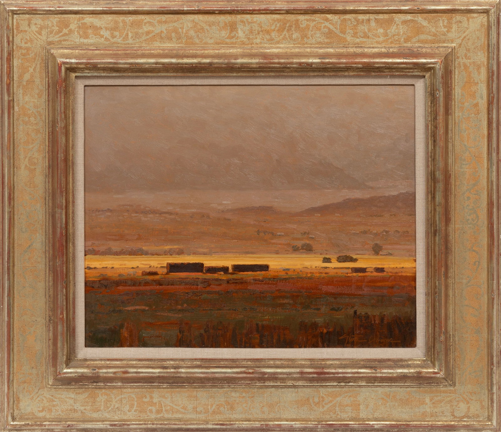 Steven Adams, American b. 1962, ?From Spring City to Fountain Green?, oil on canvas (1 of 3)