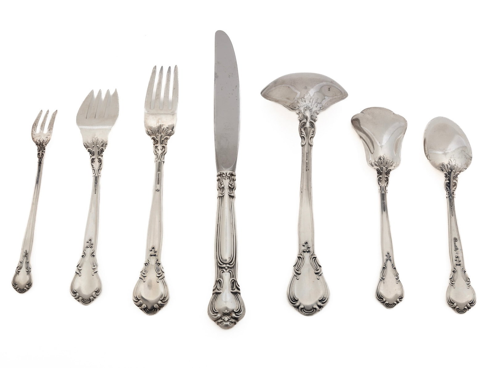 Gorham "Chantilly" Pattern Sterling Silver Partial Flatware Service - 2