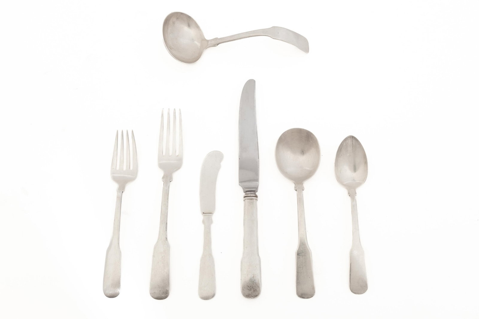 Watson "Colonial Fiddle" Pattern Sterling Silver Flatware Service (1 of 7)