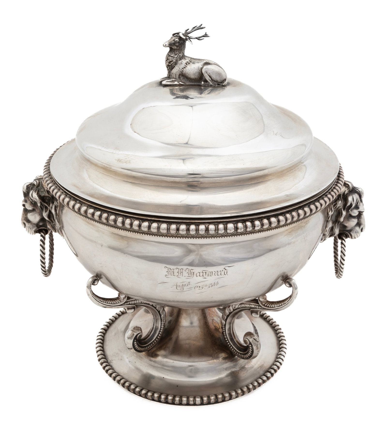 Important New Orleans Coin Silver Tureen (1 of 6)