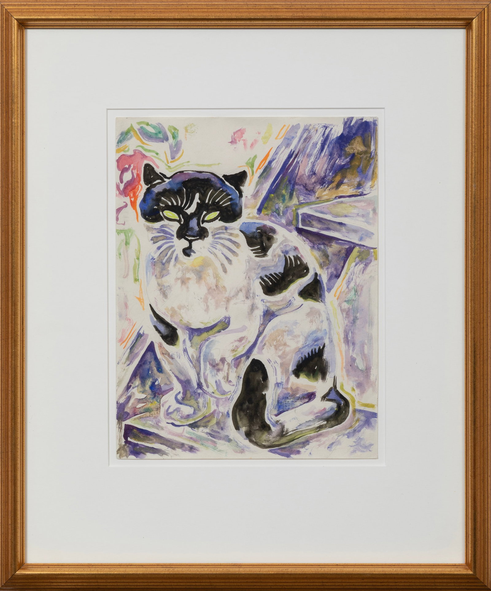 Walter Inglis Anderson, American/Mississippi 1903-1965, "Little on the Steps", watercolor and (1 of 2)