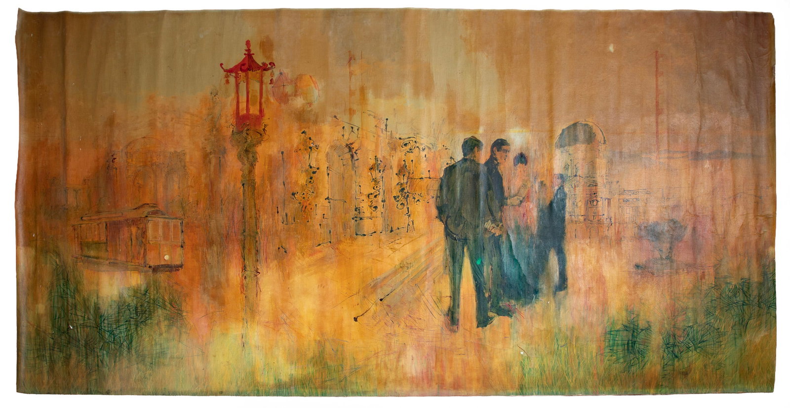 Floyd Webb, American/California 1924-1989, "New Orleans Roosevelt Hotel Fairmont Room Murals", 2 (1 of 4)