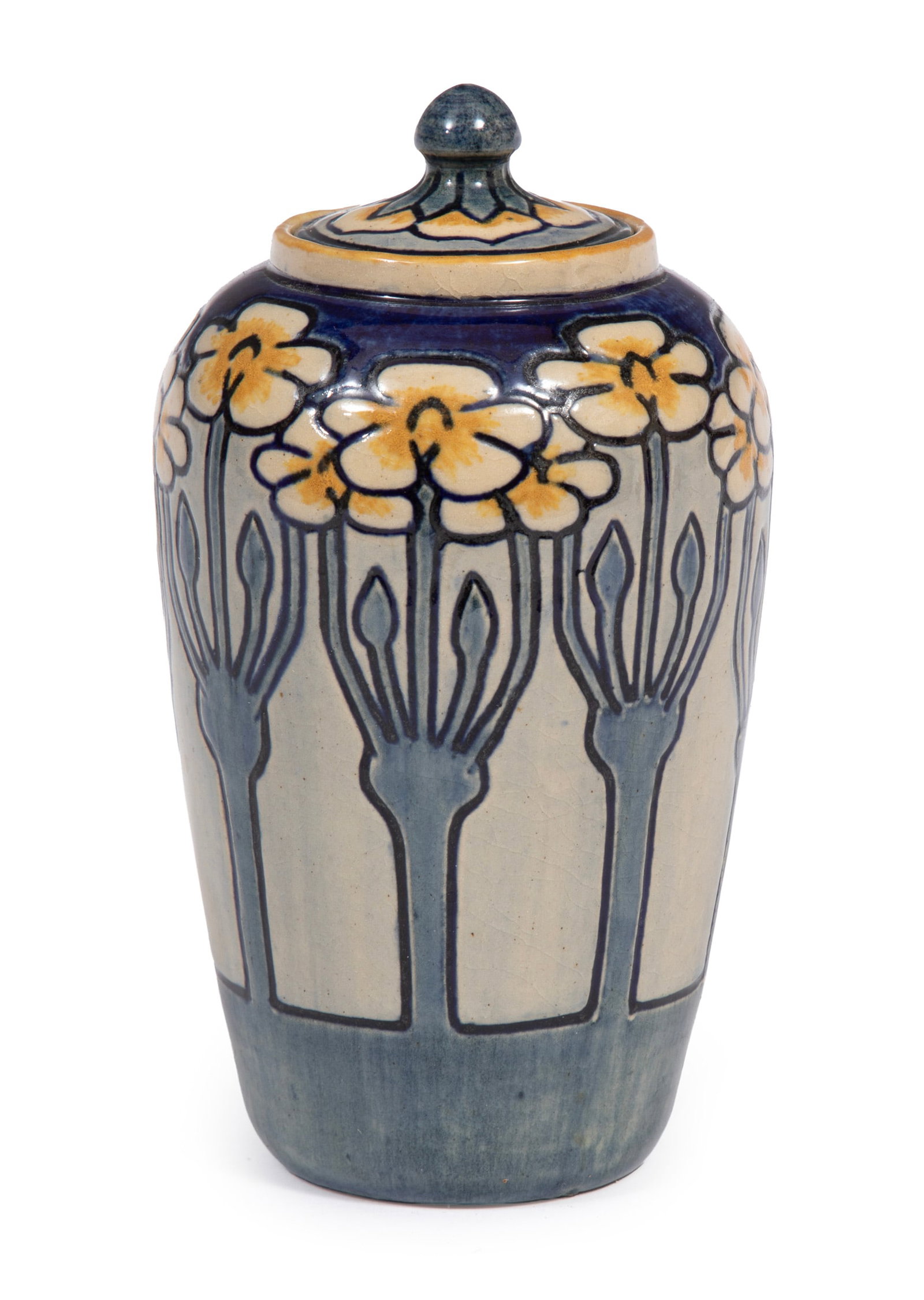 Newcomb College Art Pottery High Glaze Covered Jar (1 of 4)