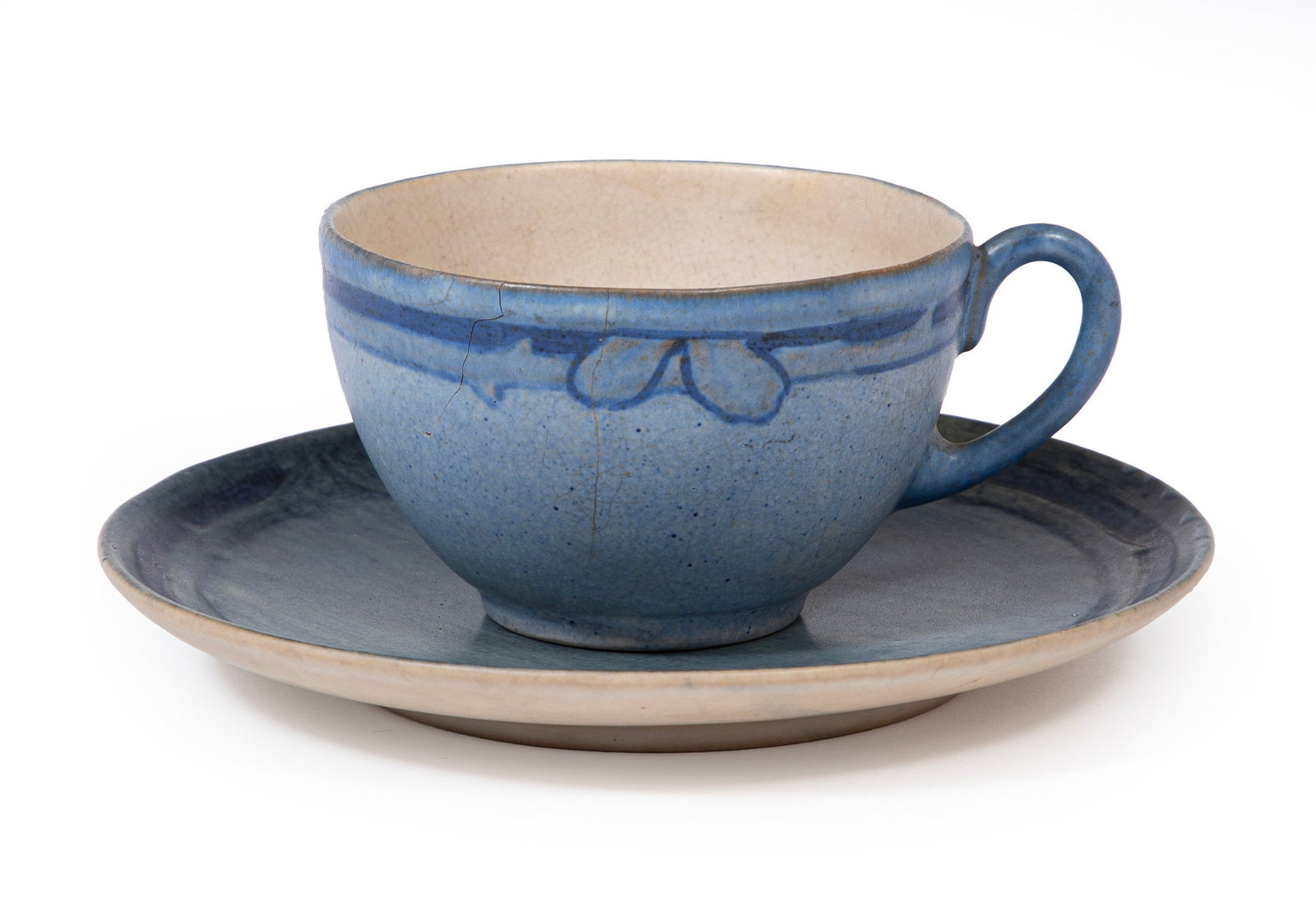Newcomb College Art Pottery Cup and Saucer (1 of 6)