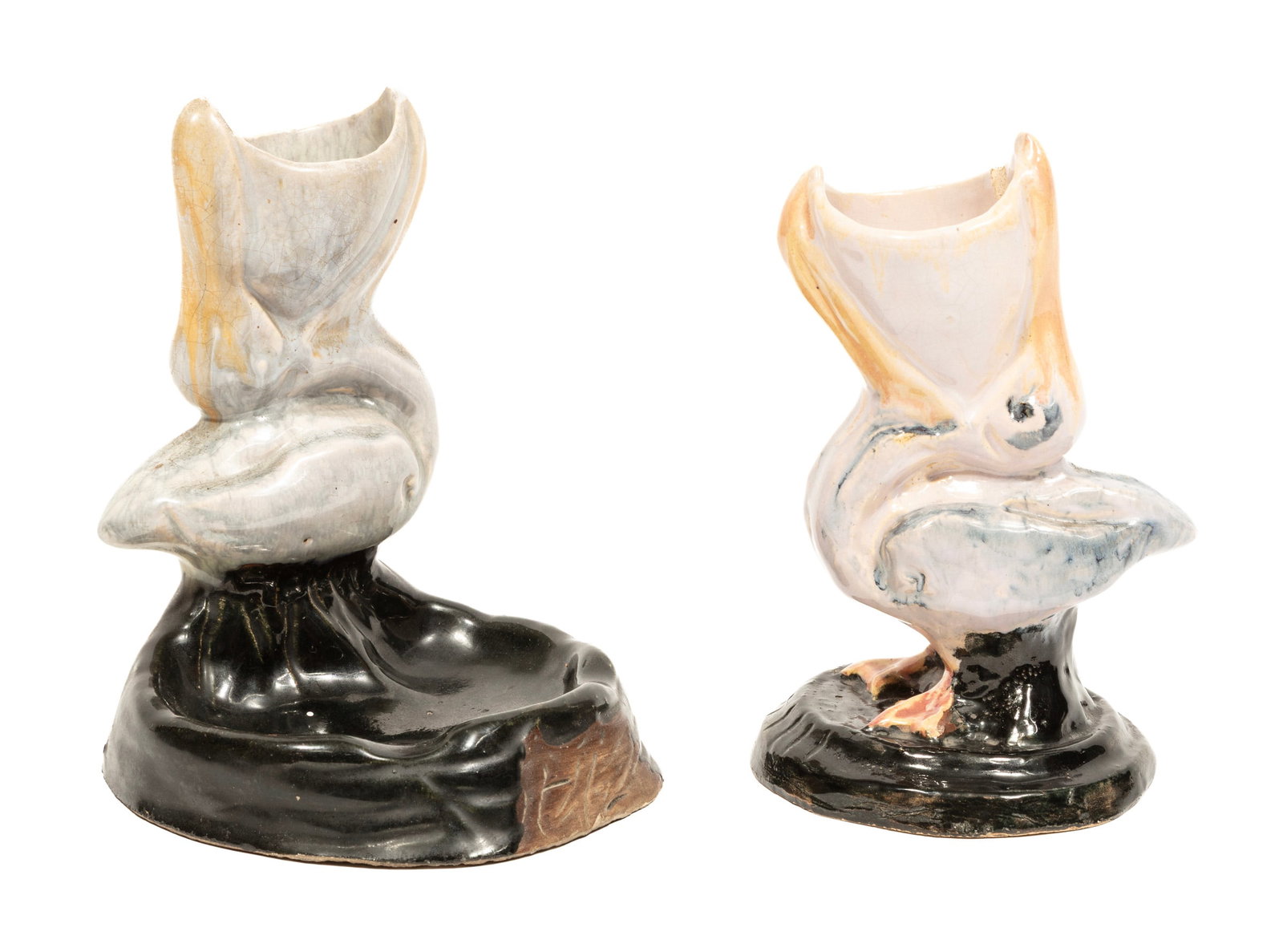 Two Newcomb Art Pottery Hand-Built Figures of Pelicans (1 of 5)