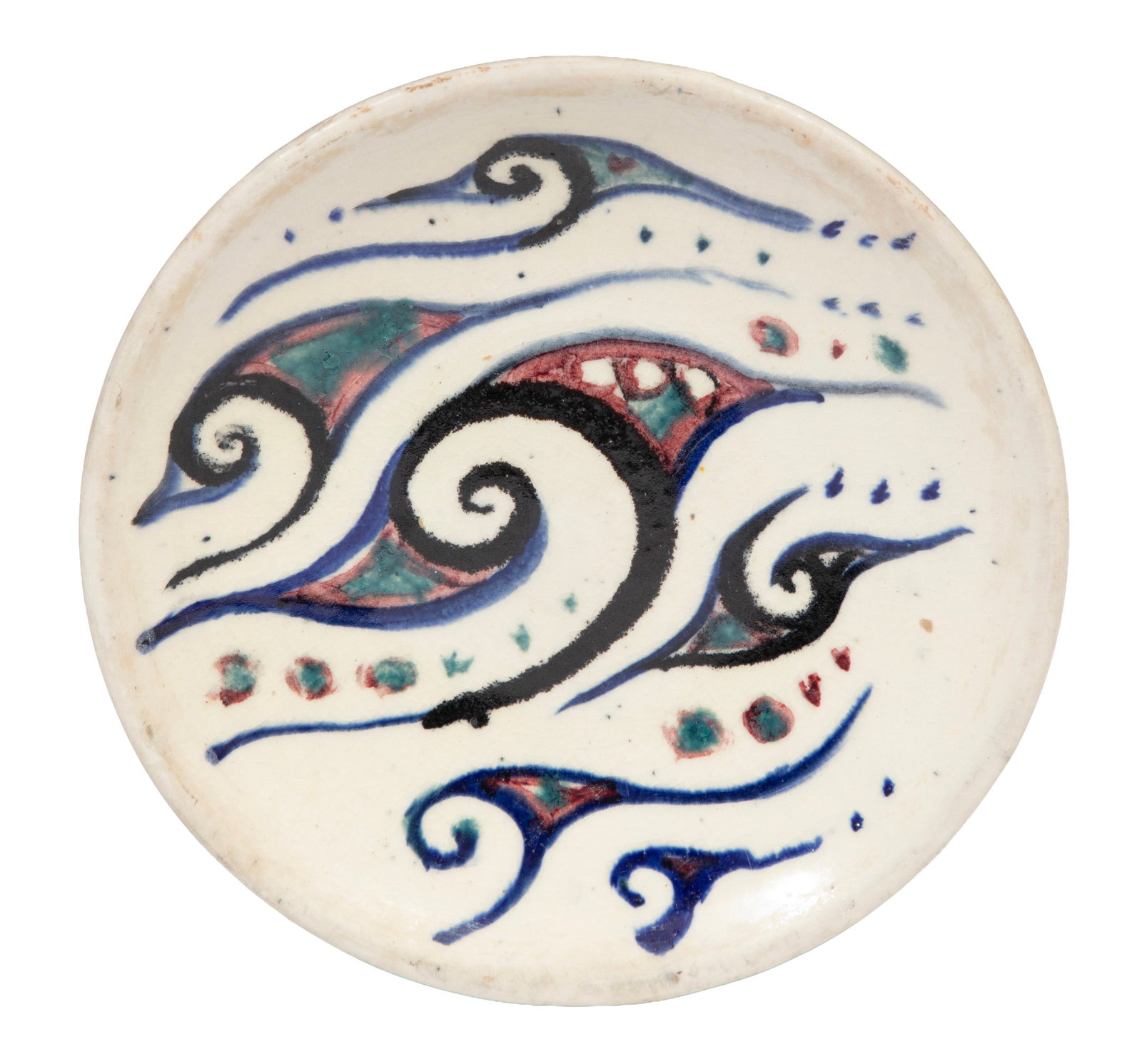 Shearwater Art Pottery Plate (1 of 3)