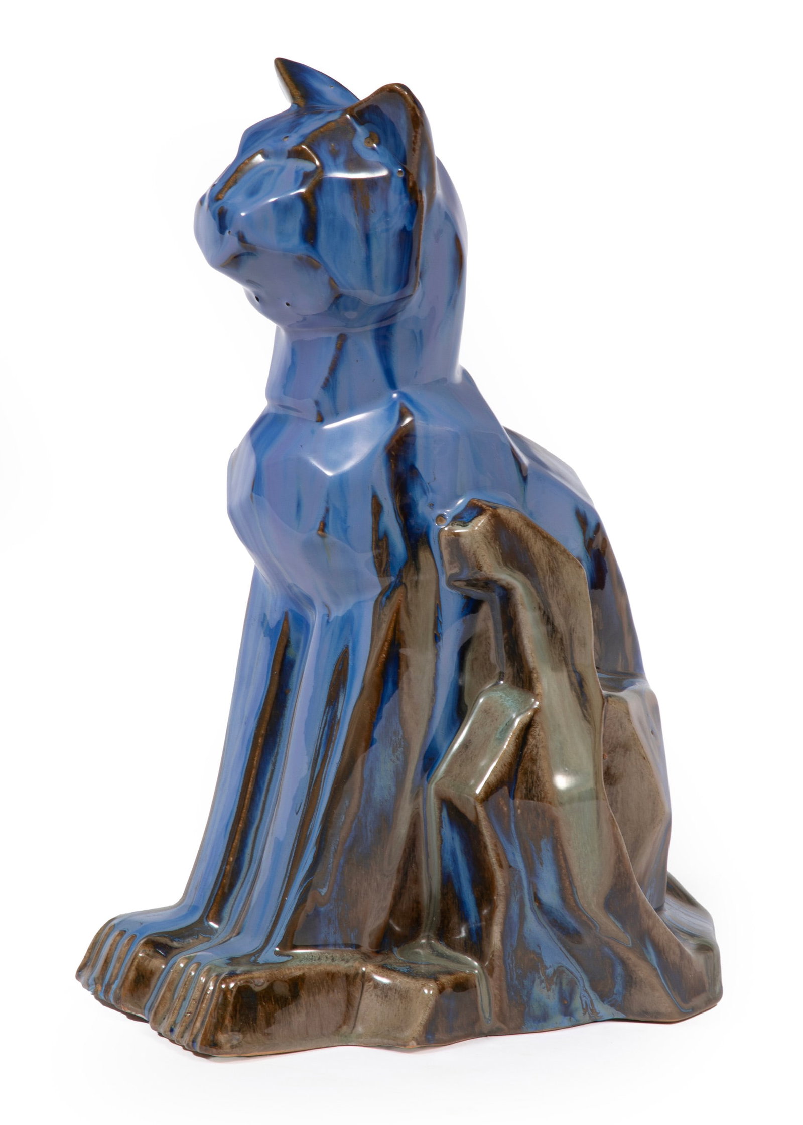 Shearwater Art Pottery "Cubist Cat" (1 of 5)