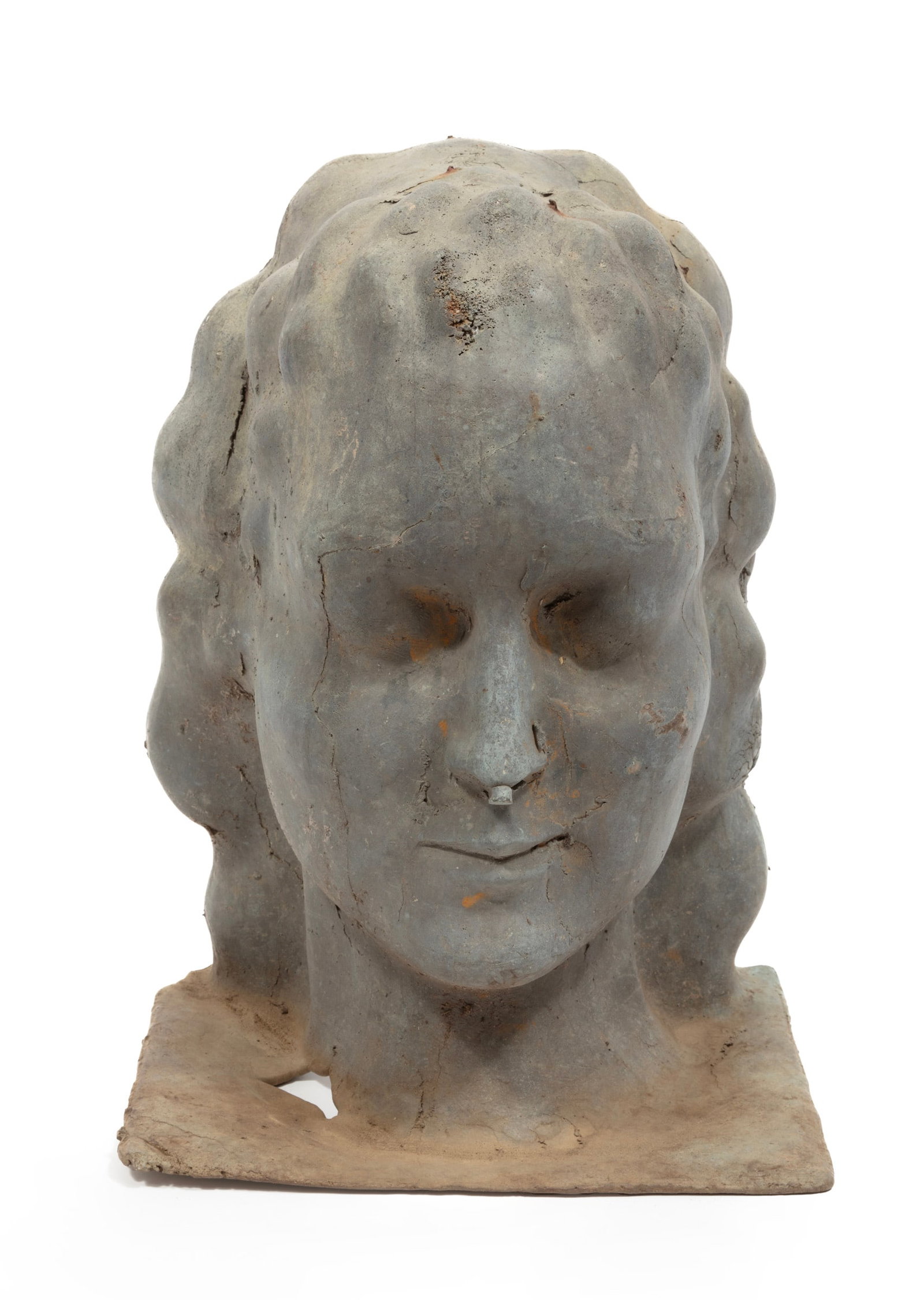 Jean Seidenberg, American/Louisiana 1930-2022, "Head X", bronze: Jean Seidenberg American/Louisiana, 1930-2022 "Head X" bronze unsigned. Provenance: Collection of Charlotte and the late Jean (1930-2022) Seidenberg. 14 x 10 7/8 x 9 3/4 in. (35.6 x 27.6 x 24.8 cm.)