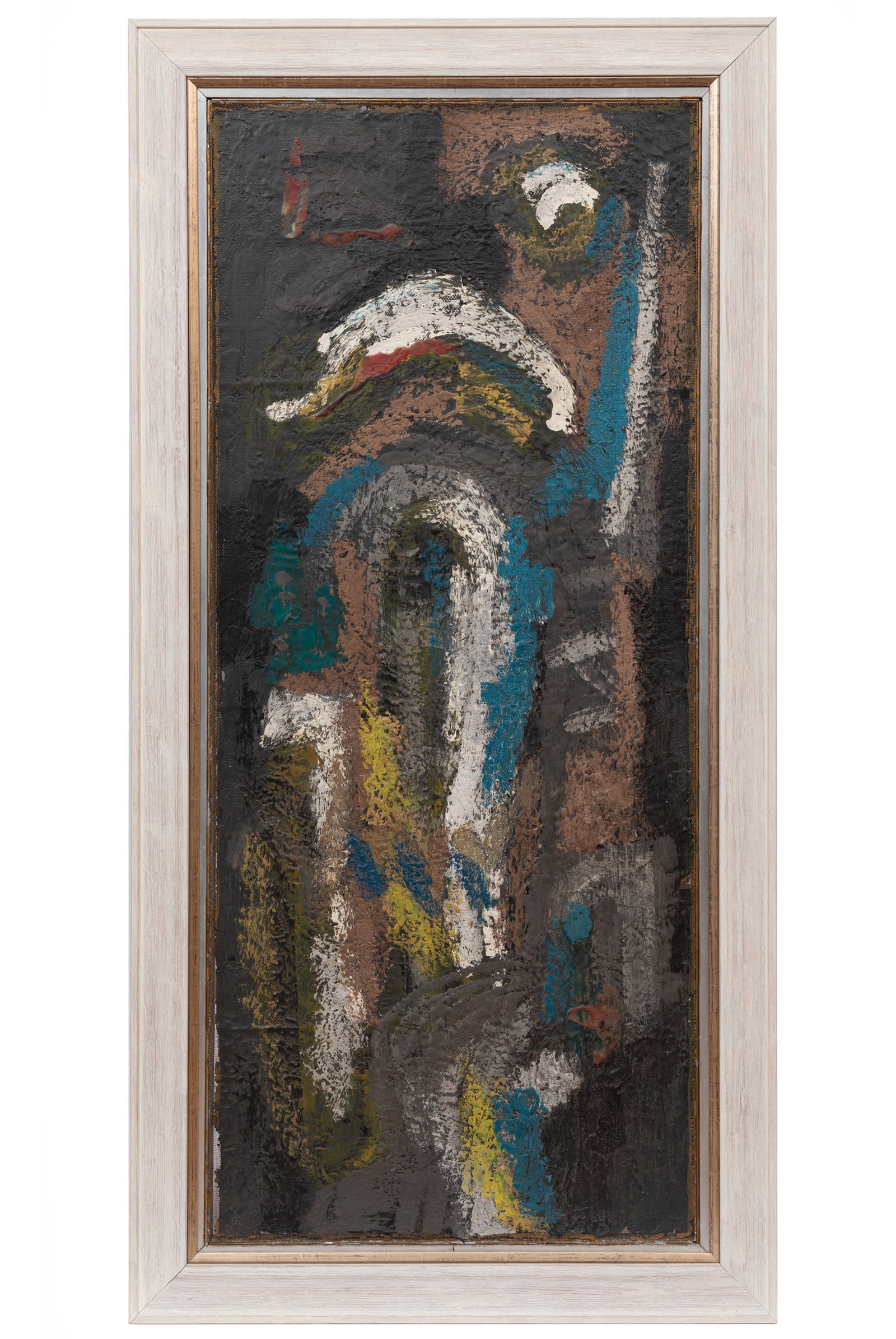 Jacob Vincent Manguno, American/Louisiana 1925-2017, "Abstract Composition", encaustic on wire (1 of 3)
