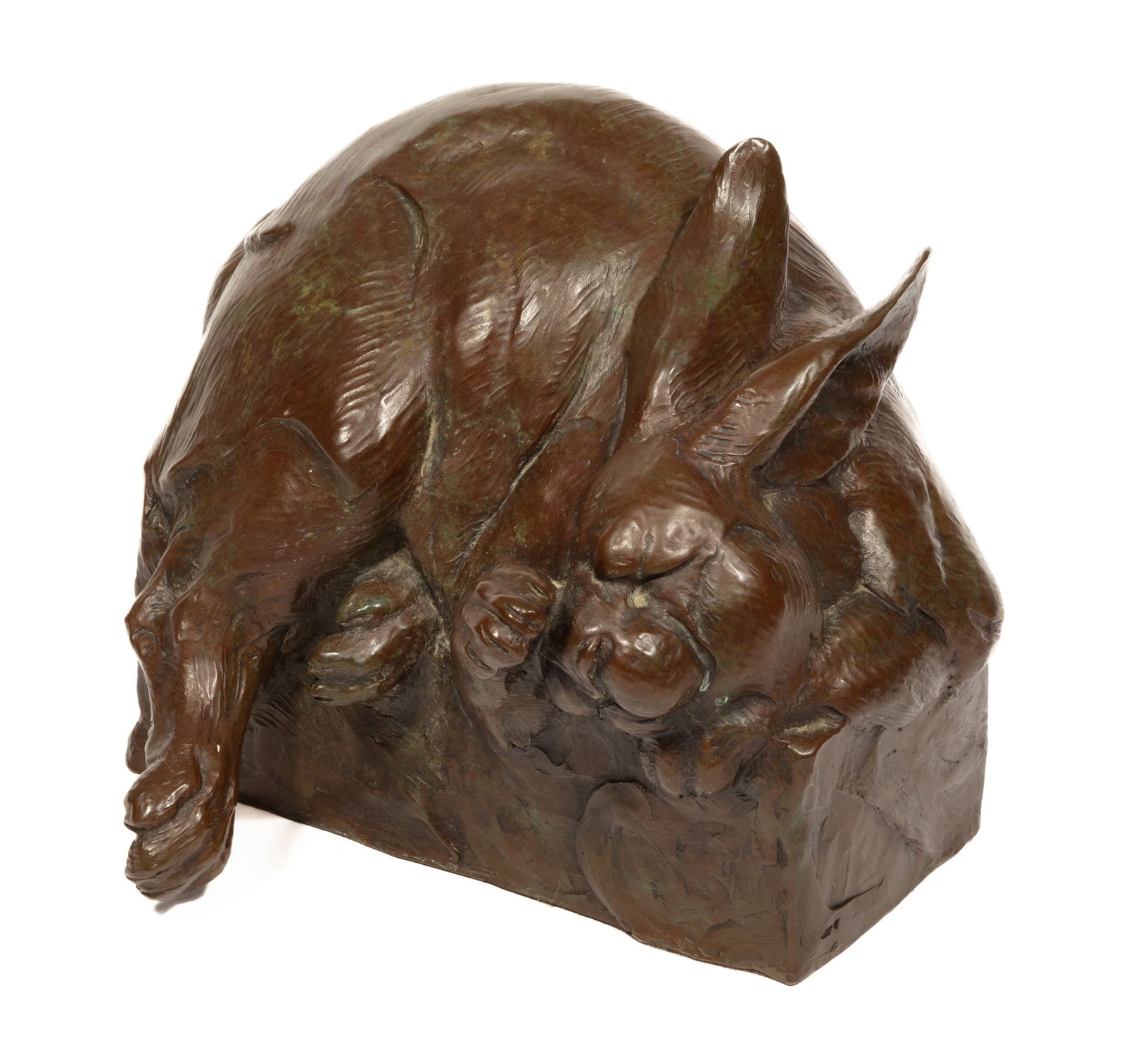 Dan Ostermiller, American/Colorado b. 1956, "Requiescence", bronze (1 of 7)