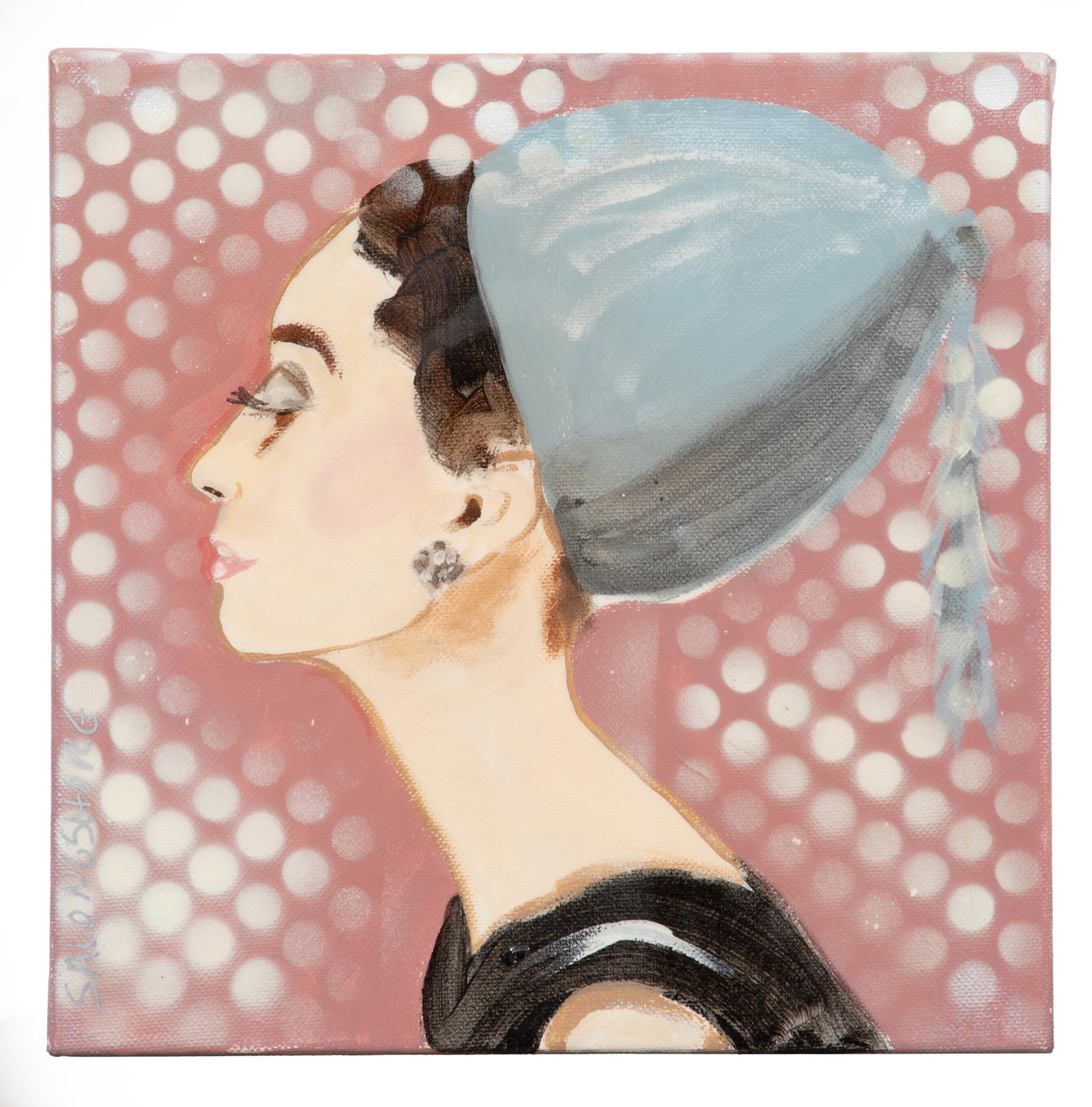 Ashley Longshore, American b. 1975, ?Audrey?, acrylic and resin on gallery-wrapped canvas (1 of 3)