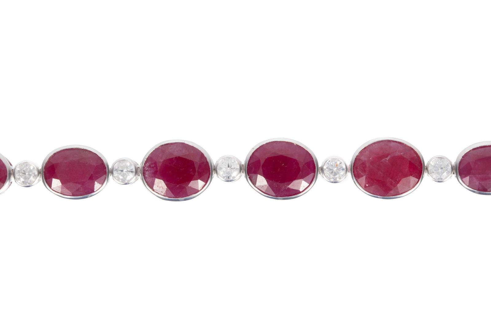Platinum, Ruby and Diamond Bracelet - 3