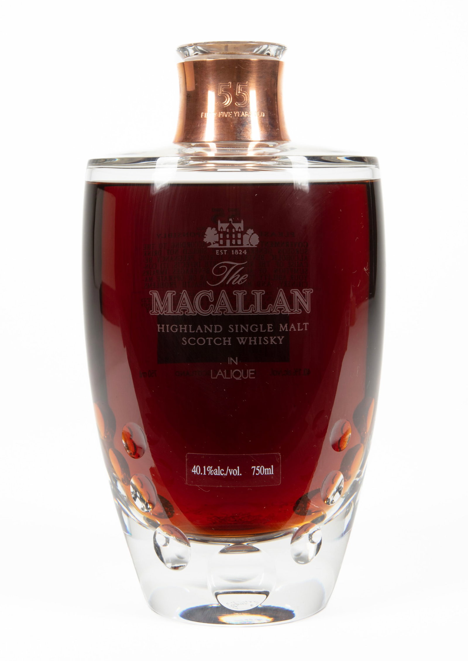 The Macallan 55 Years Old Highland Single Malt Scotch Whisky in Lalique (1 of 5)