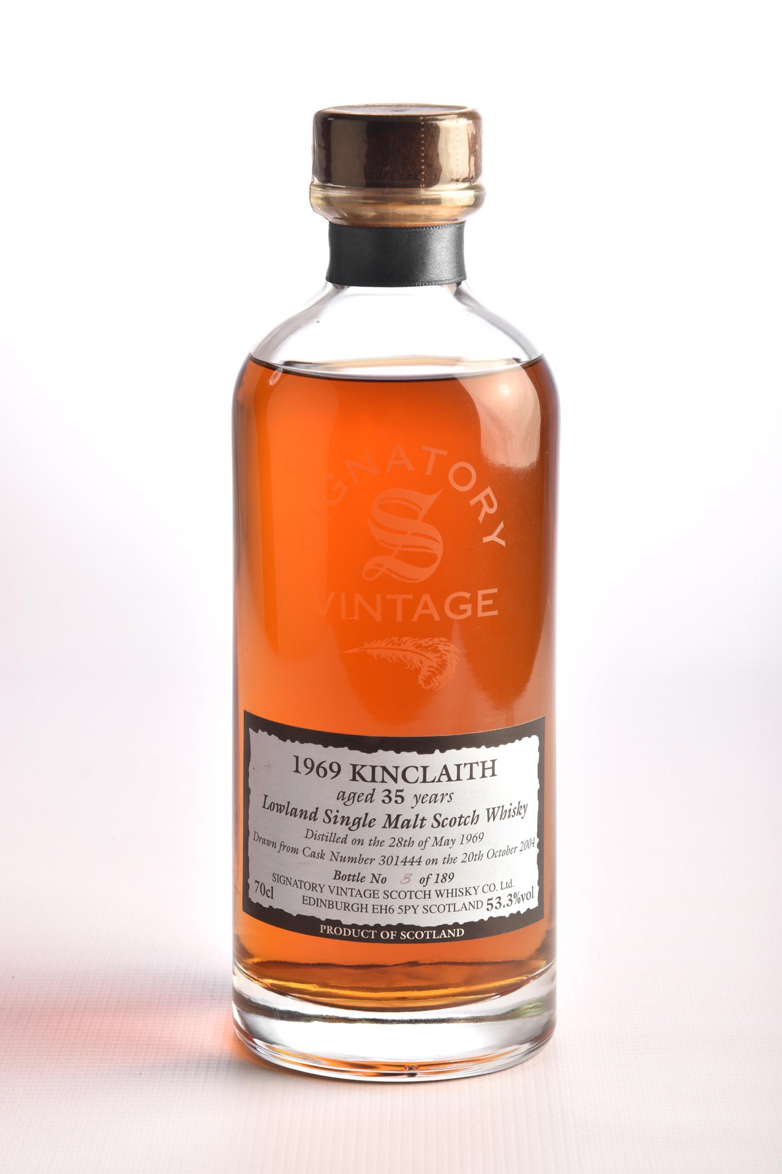 Signatory Vintage Kinclaith 35 Years Old 1969 Lowland Single Malt Scotch Whisky (1 of 2)