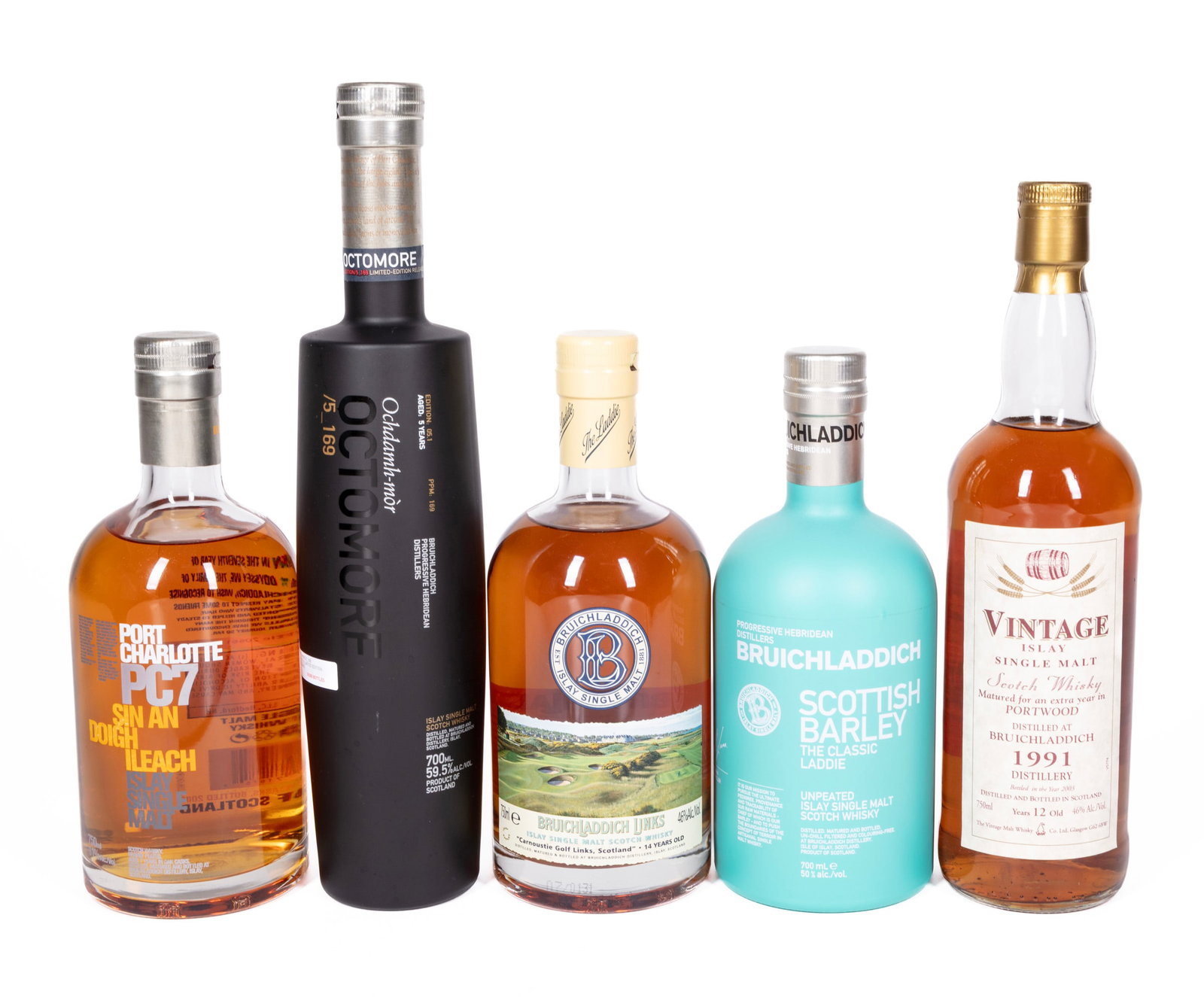 Bruichladdich Islay Single Malt Scotch Whisky Mixed Lot (1 of 12)