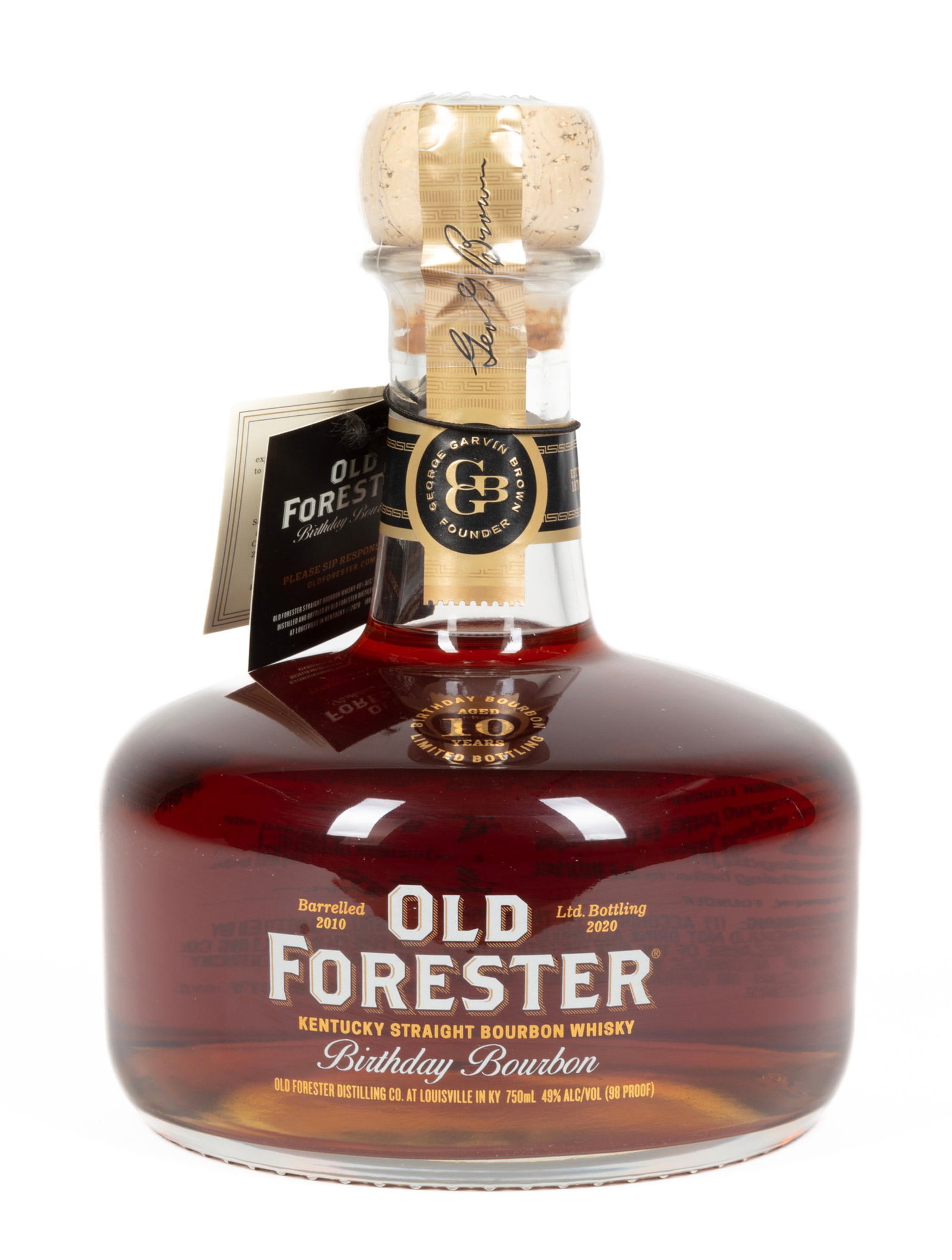 Old Forester 10 Year Old Birthday Bourbon Kentucky Straight Bourbon Whiskey 2020 (1 of 2)
