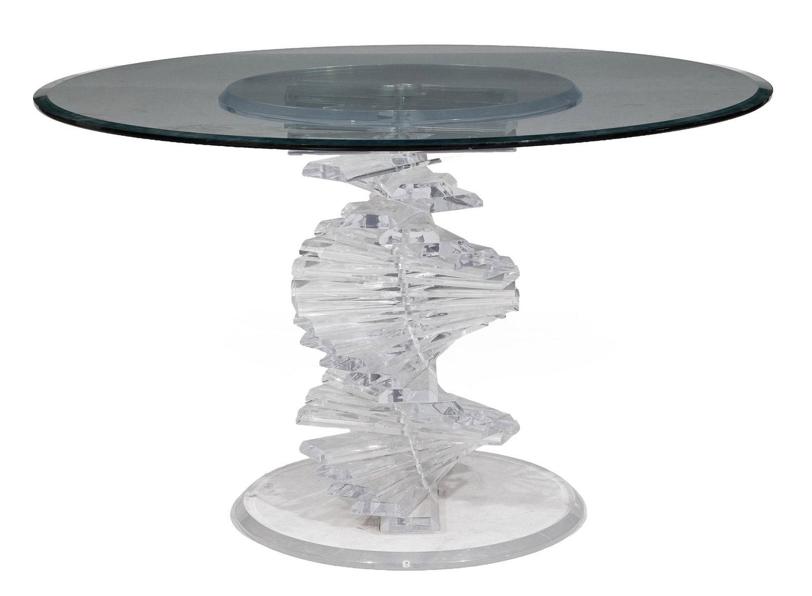 Contemporary Lucite and Glass Table (1 of 3)