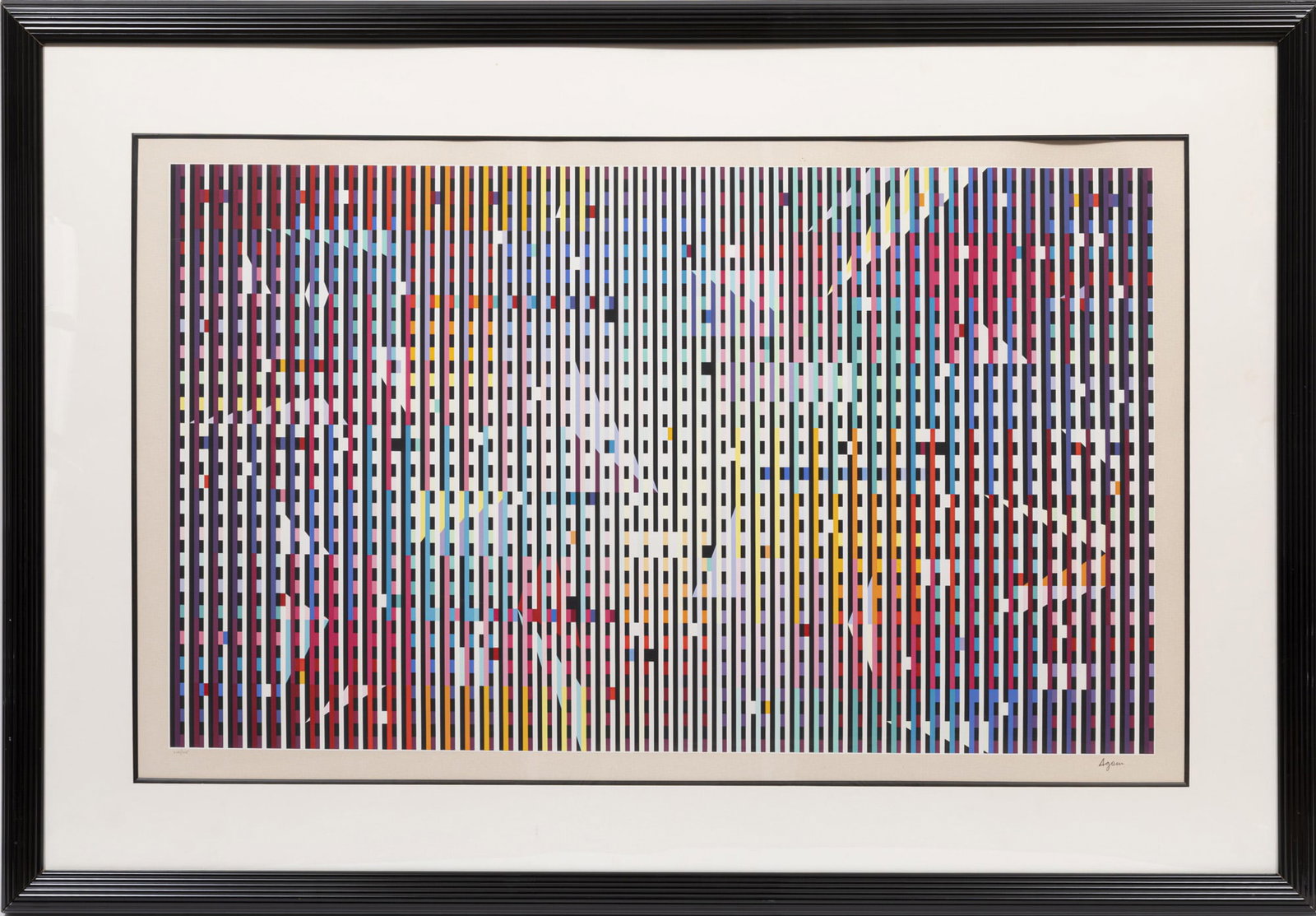 Yaacov Agam, Israeli 1928-2026, "Untitled", screenprint on Arches paper (1 of 4)
